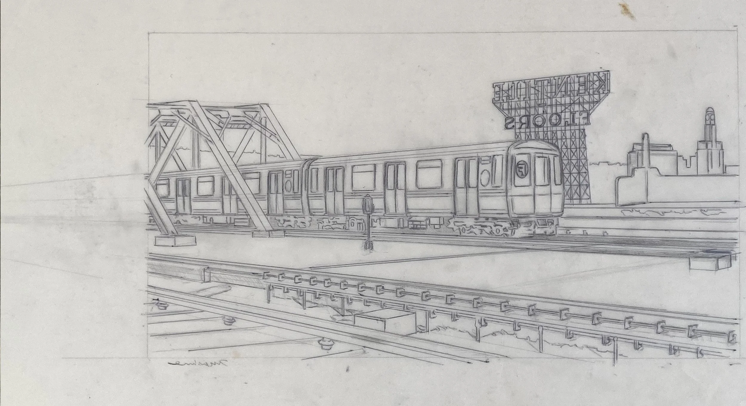 Manhattan Bound - tracing