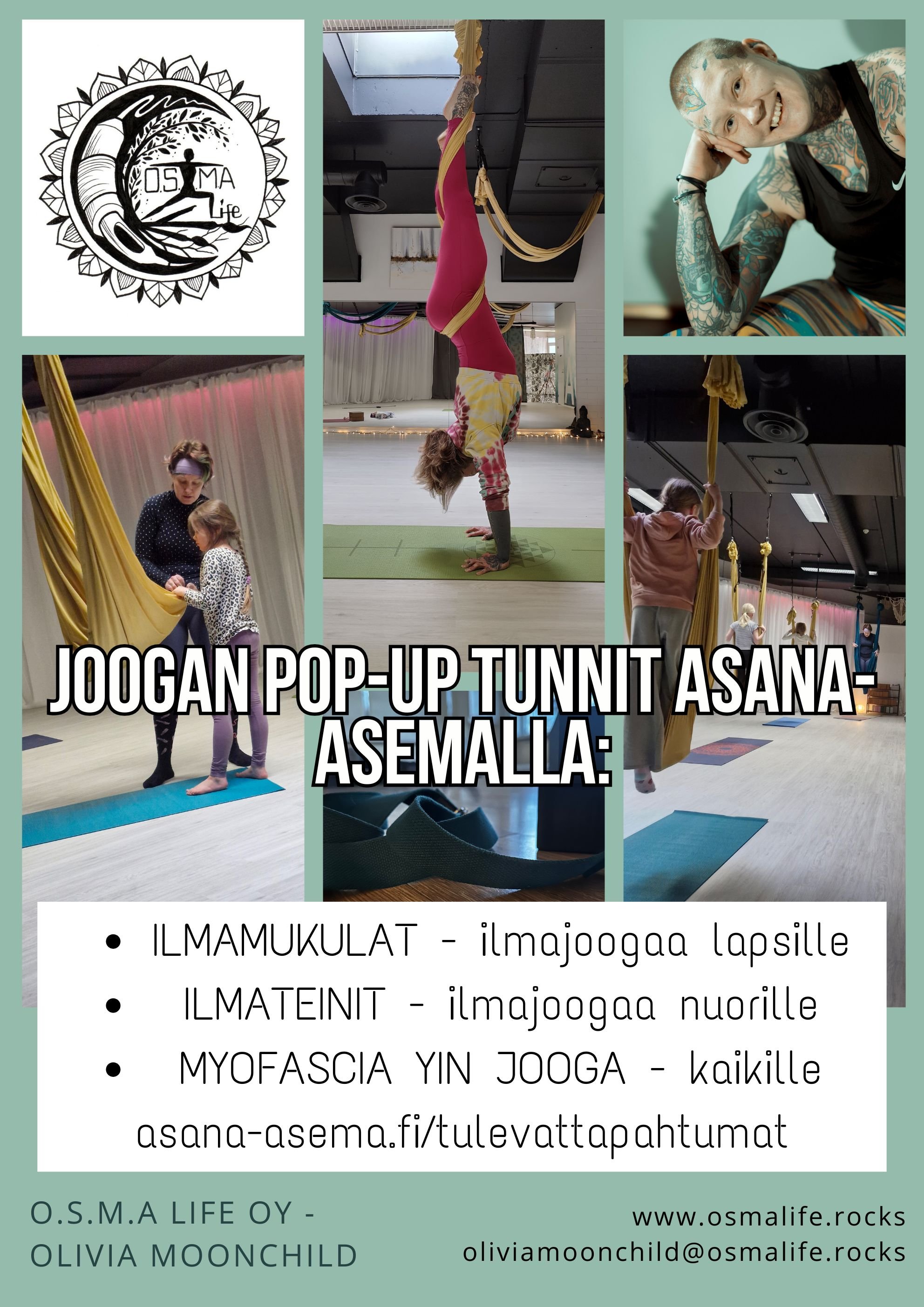 Olivian POP UP-tunnit Asana-asemalla 2025: