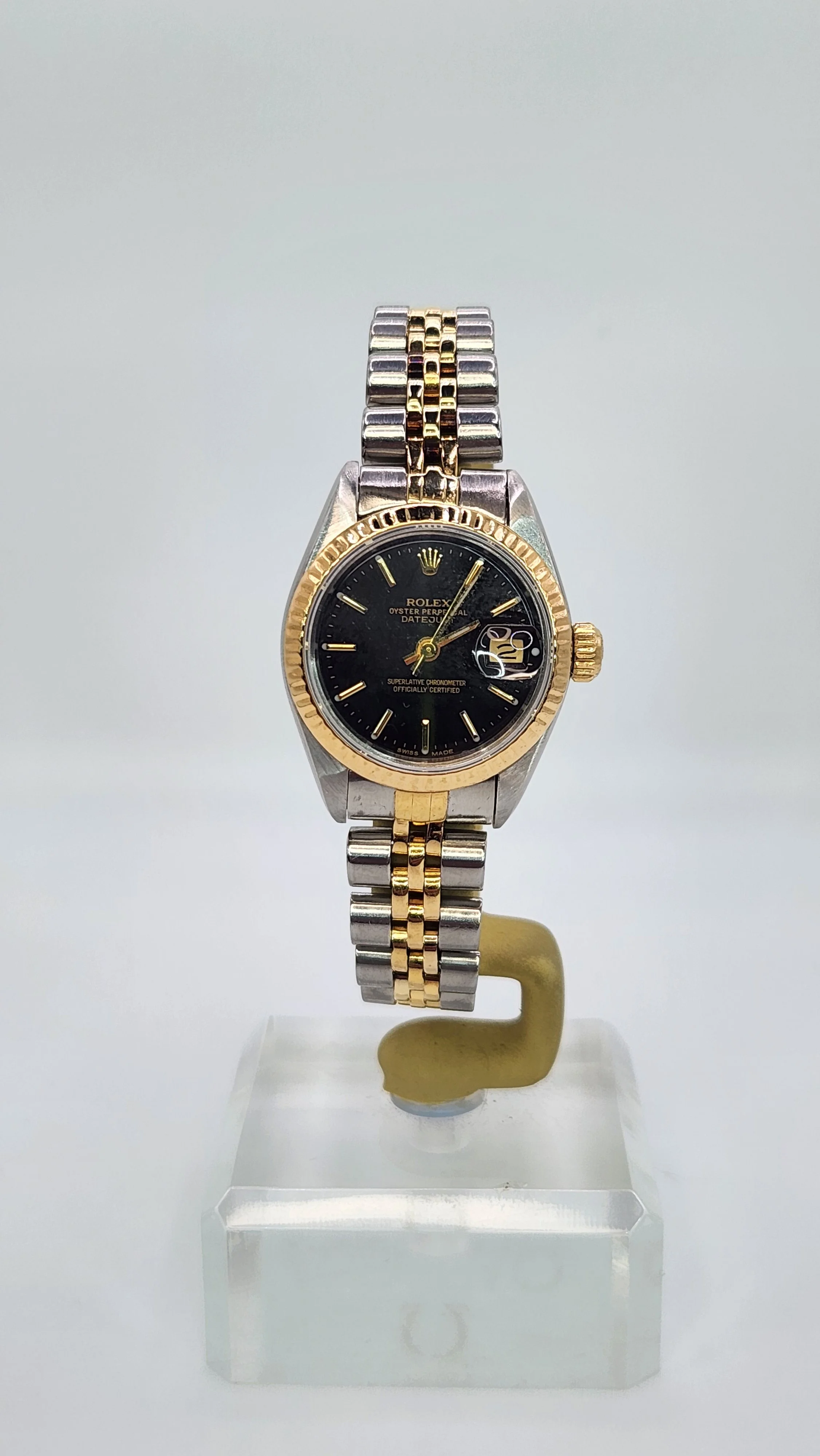 1994 Lady's Black Dial Rolex Datejust Watch - Rolex Papers & Fully Serviced