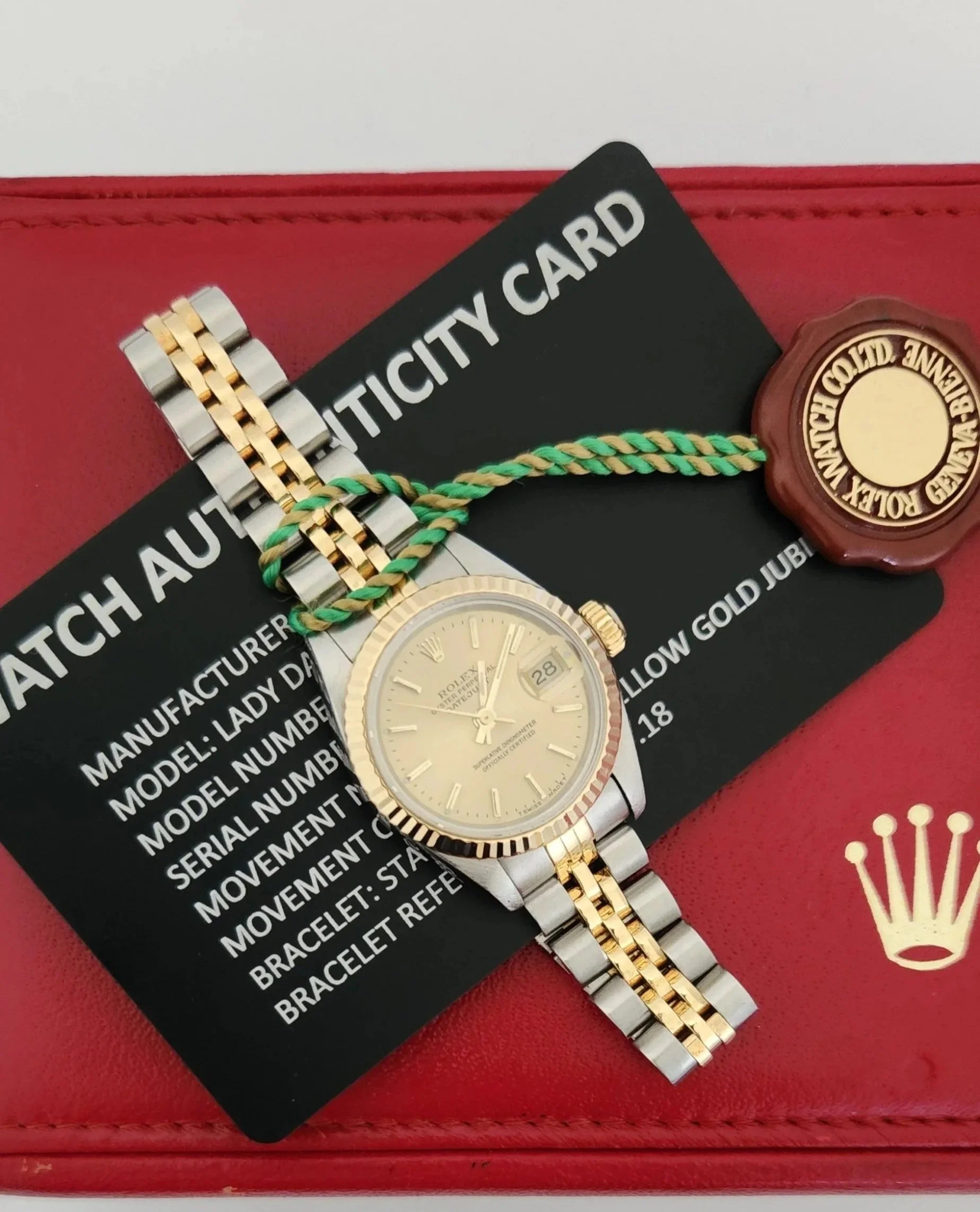 Beautiful 1994 Lady's Rolex Datejust Watch - Box, Booklet, Hang Tag & Fully Serviced