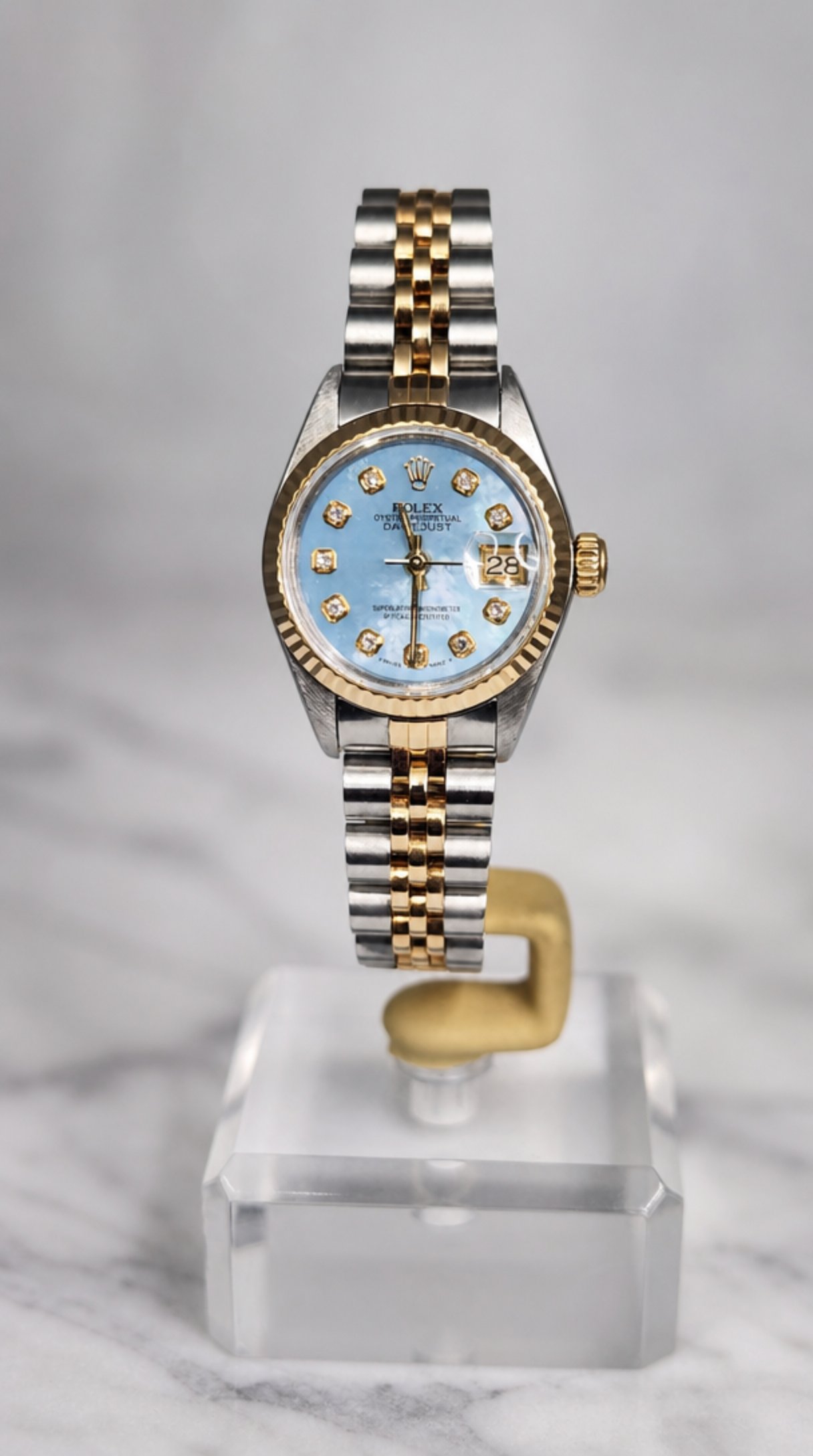 Stunning Rare (Factory MOP & Diamond Dial) Lady's Rolex Datejust Watch - Full Set & Fully Serviced