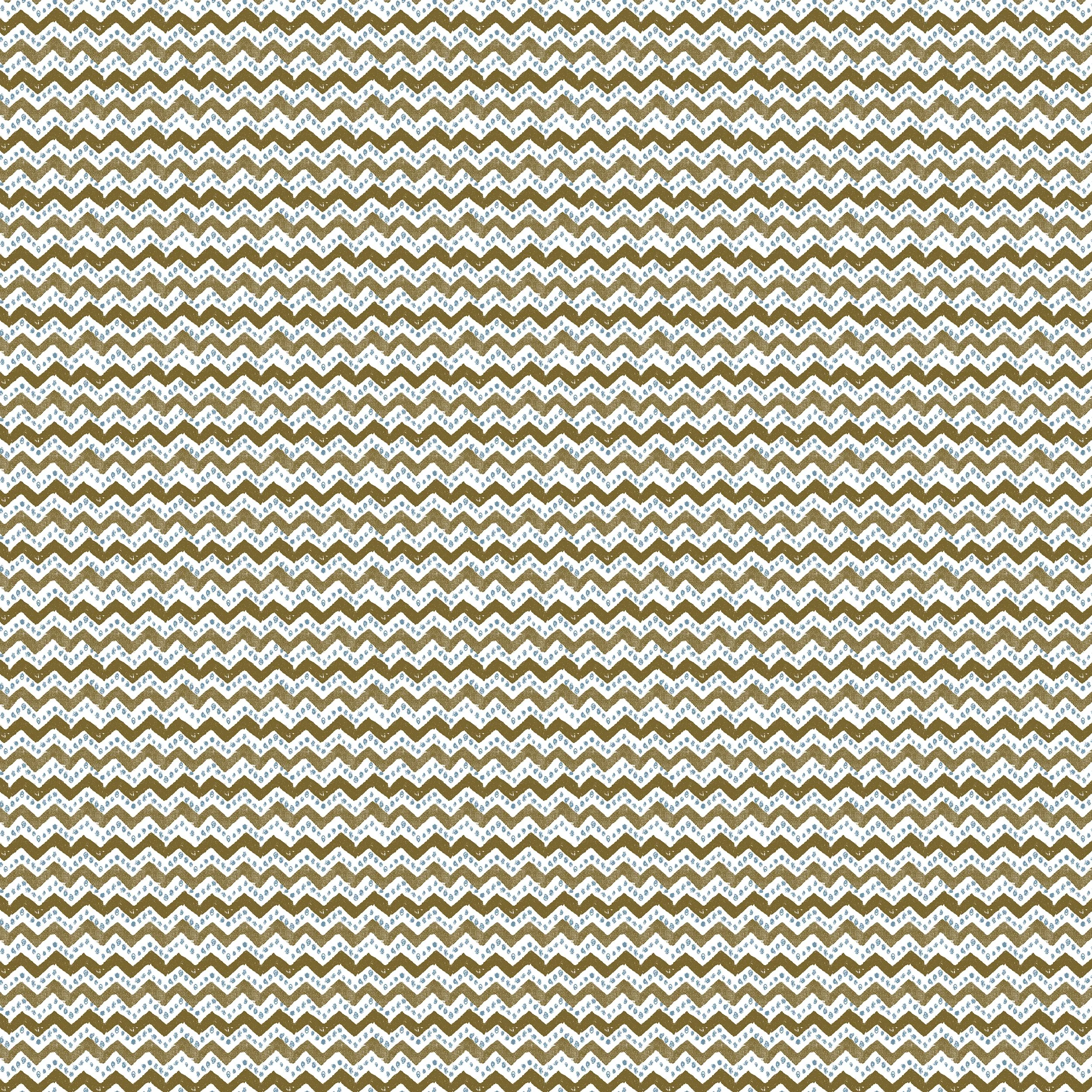 Zig Dots Caramel Blue