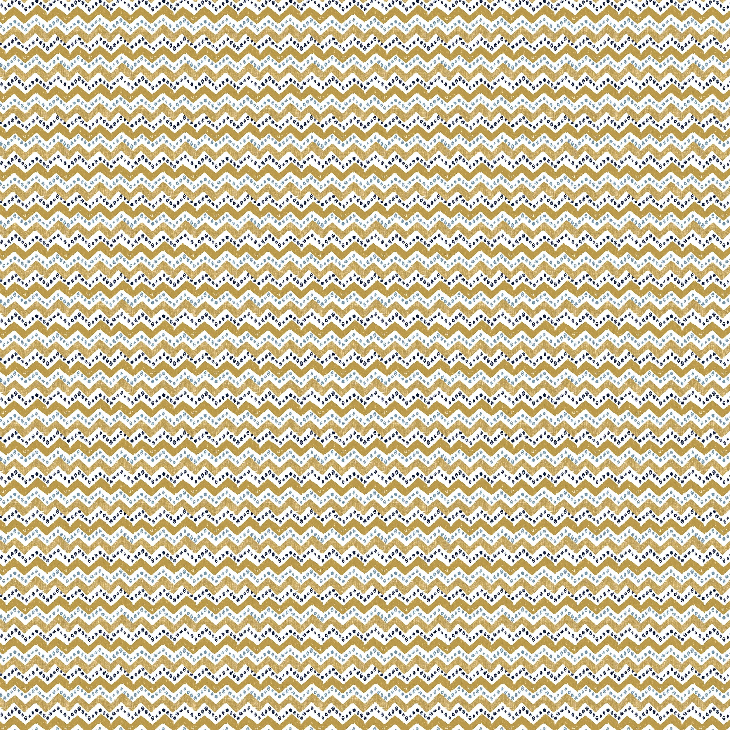 Zig Dots Indigo Caramel