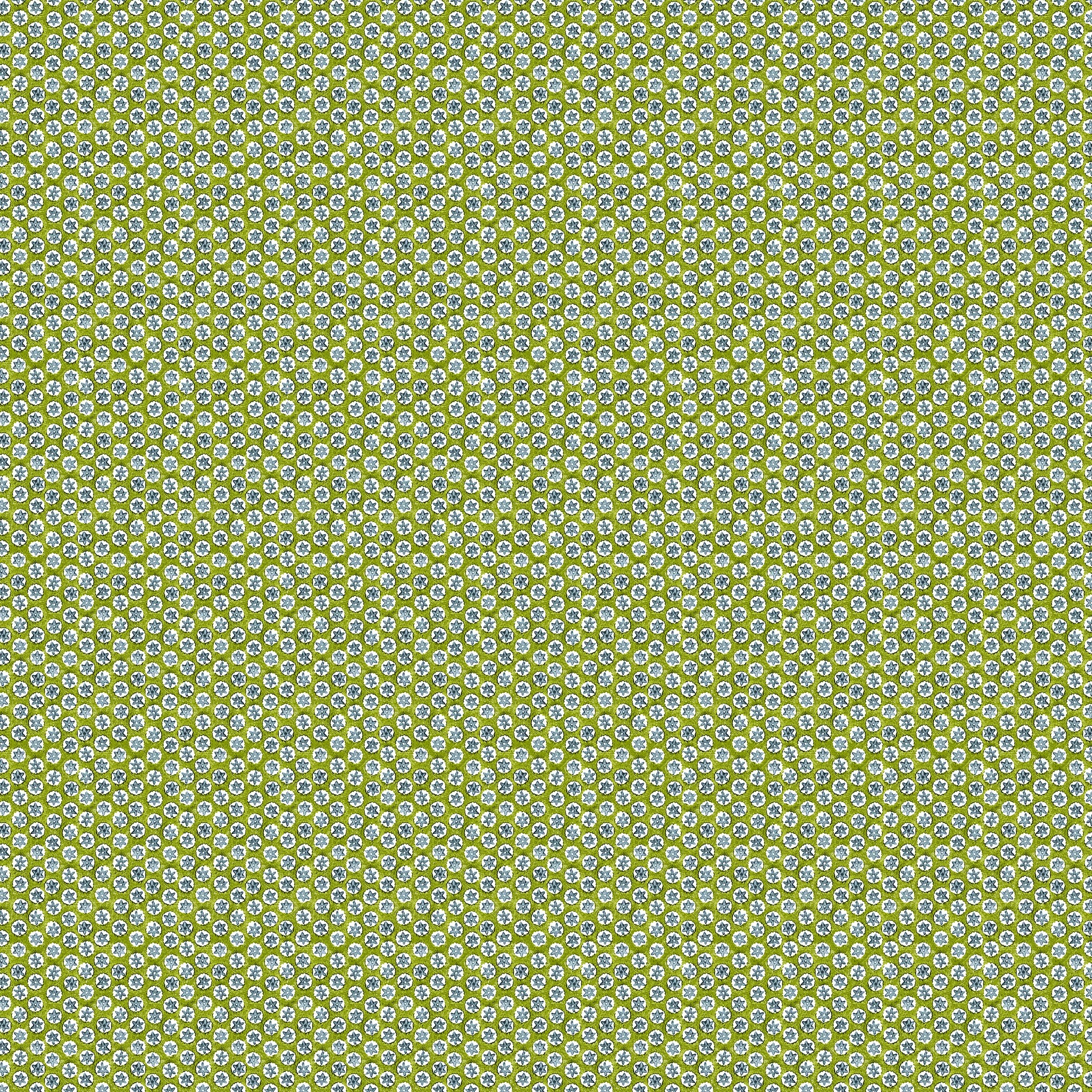 Star Block Olive Blue