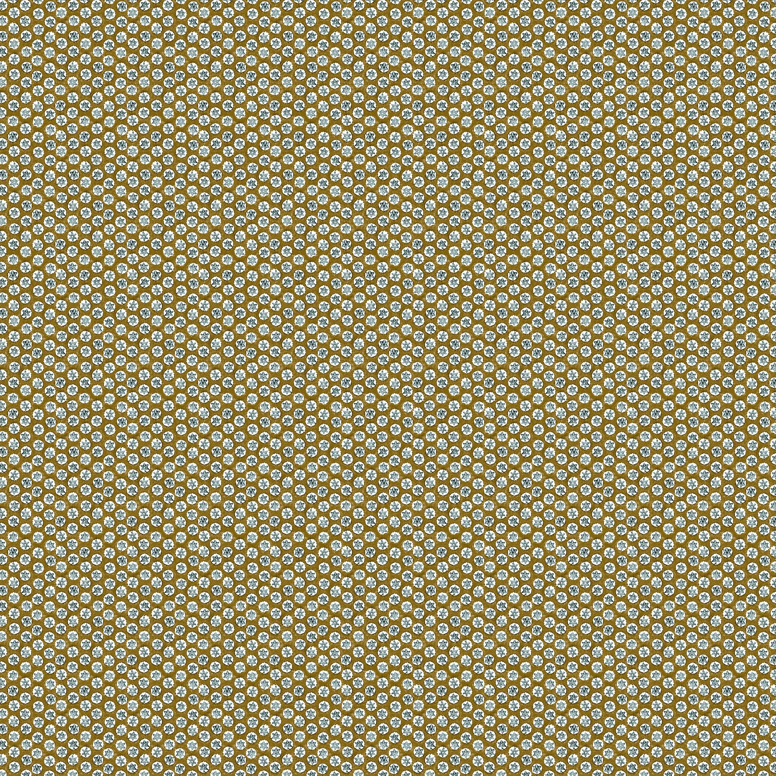 Star Block Caramel Blue