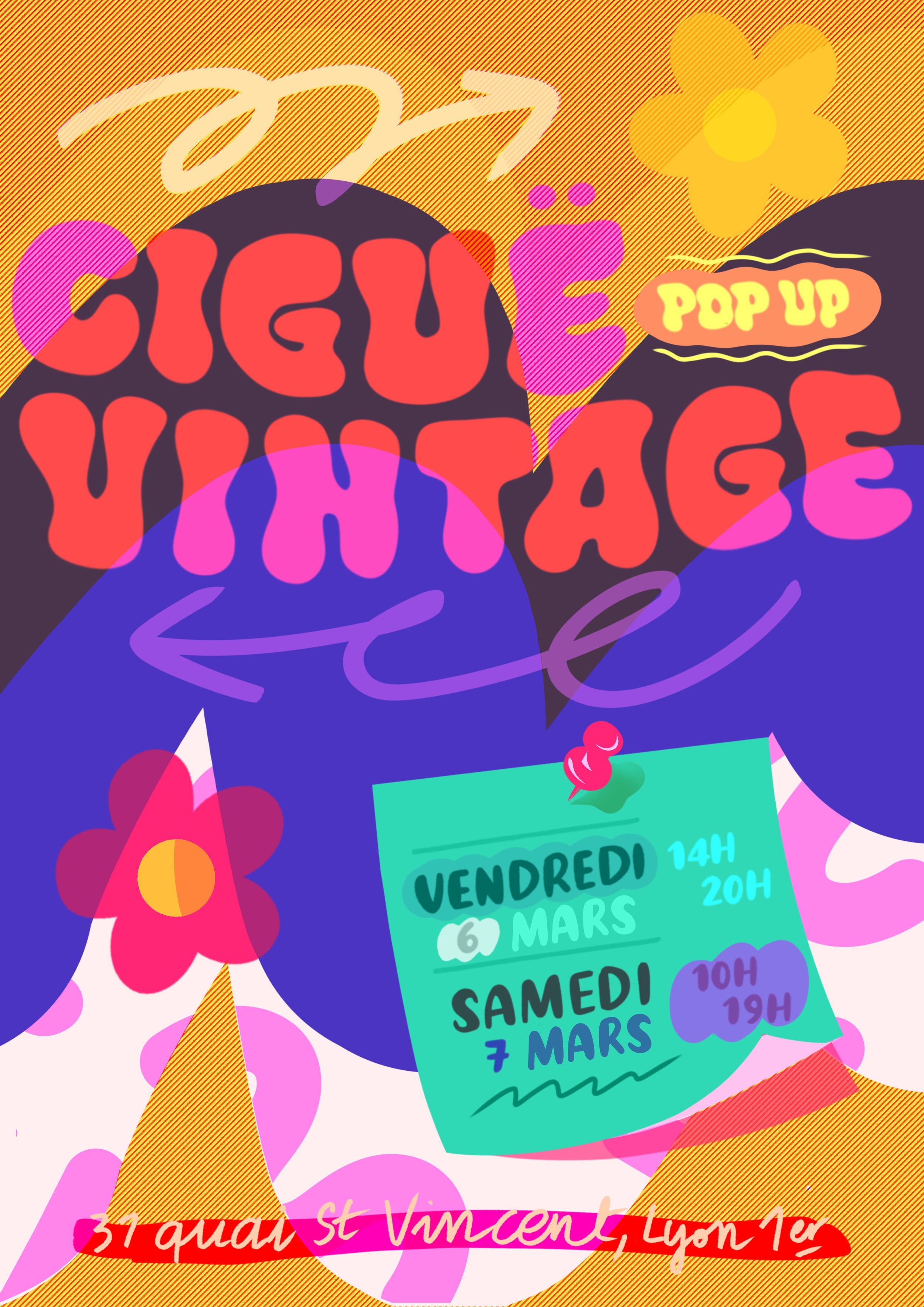 Ciguë Vintage Pop-Up Mars
