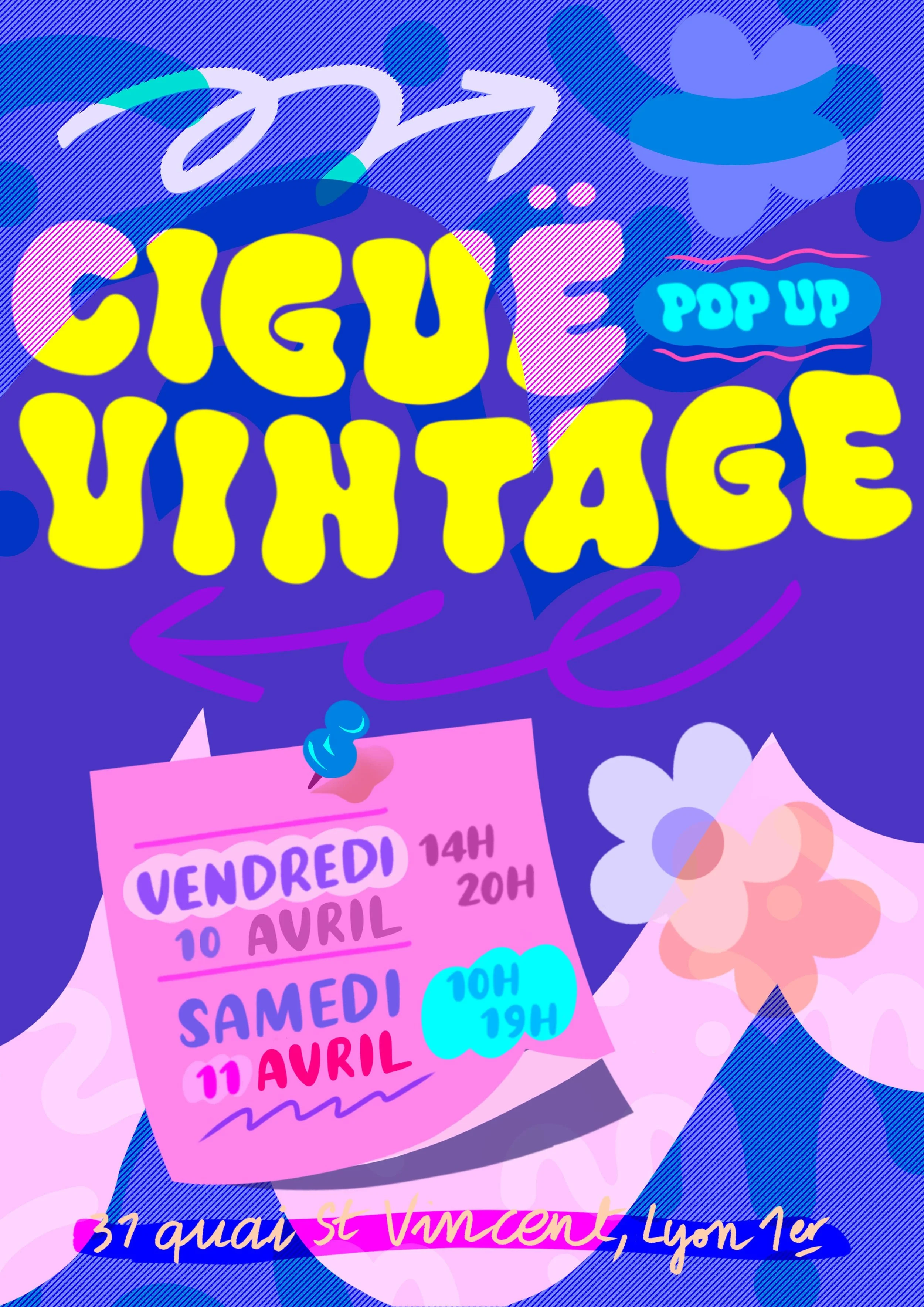 Ciguë Vintage Pop-Up Avril