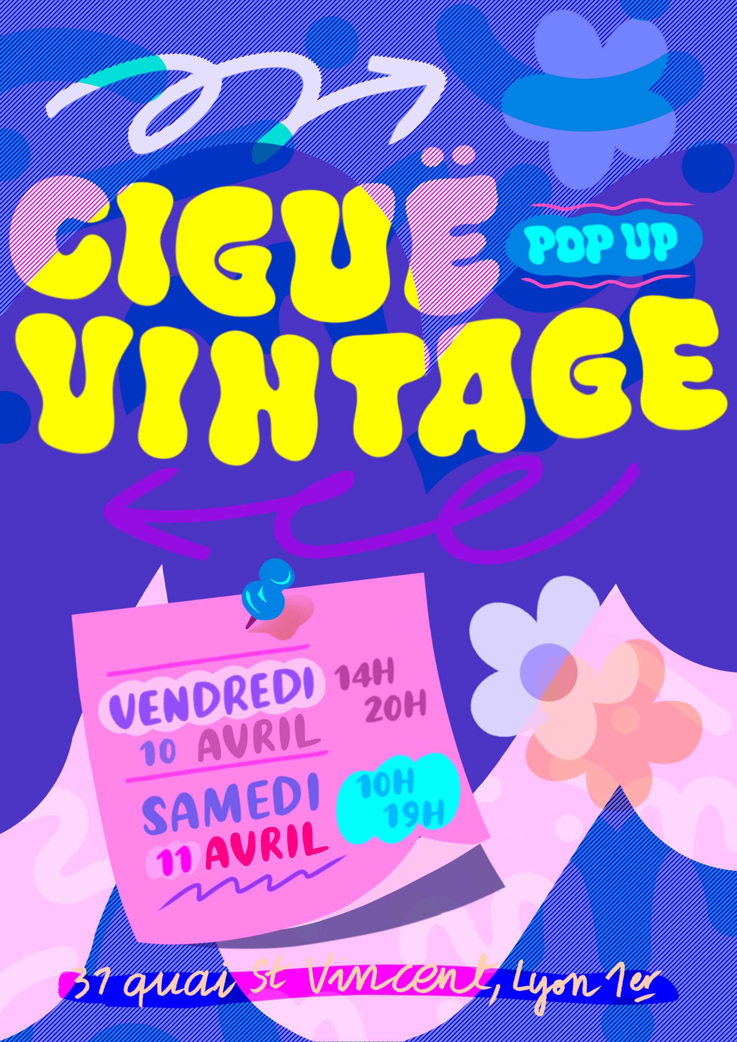 les Pop up de seconde main Ciguë Vintage - AKKA STUDIO - Gestion de ...