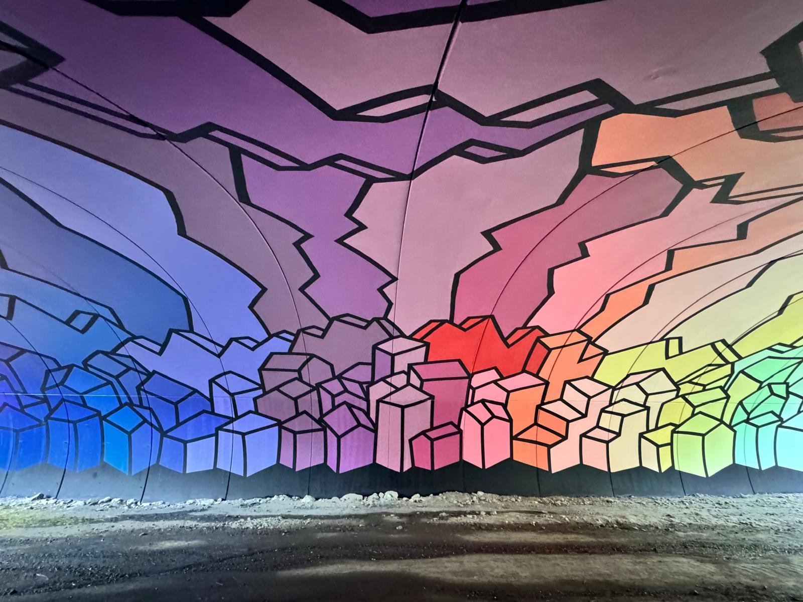 Fresque par l'artiste Docteur Paper et Akka Studio