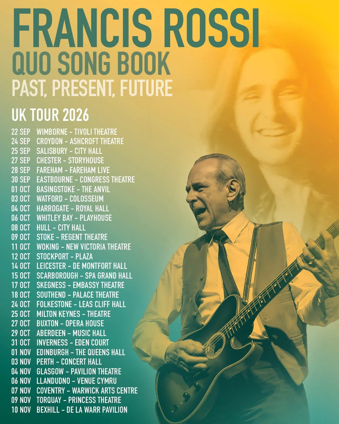 Francis Rossi 2026 UK Tour Dates