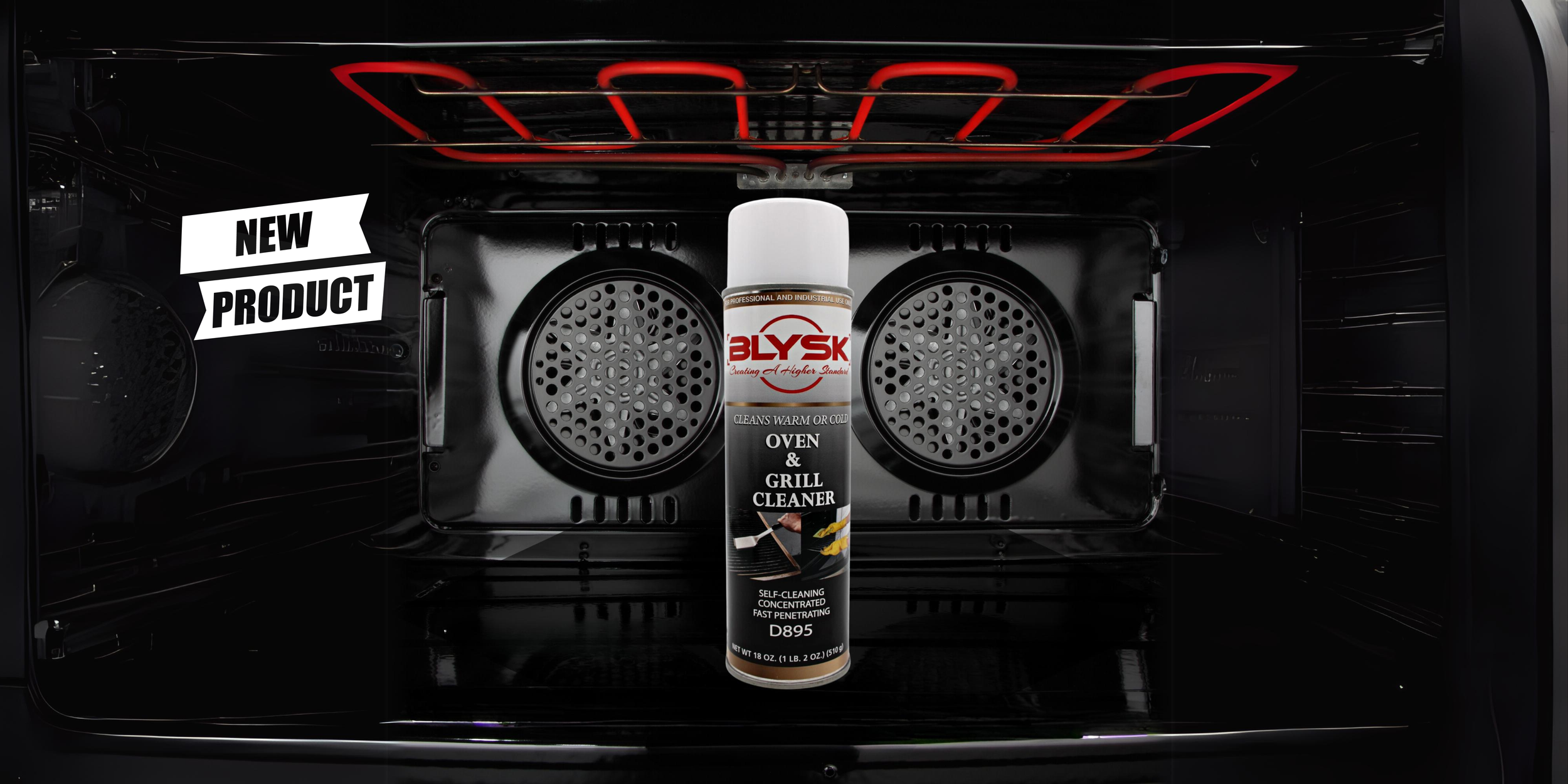 BLYSK Magic Foam Cleaner and Degreaser, 18oz - Fast Acting