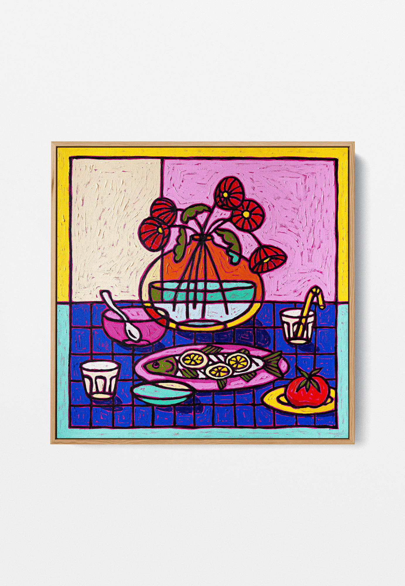 Poppies And Grilled Fish
