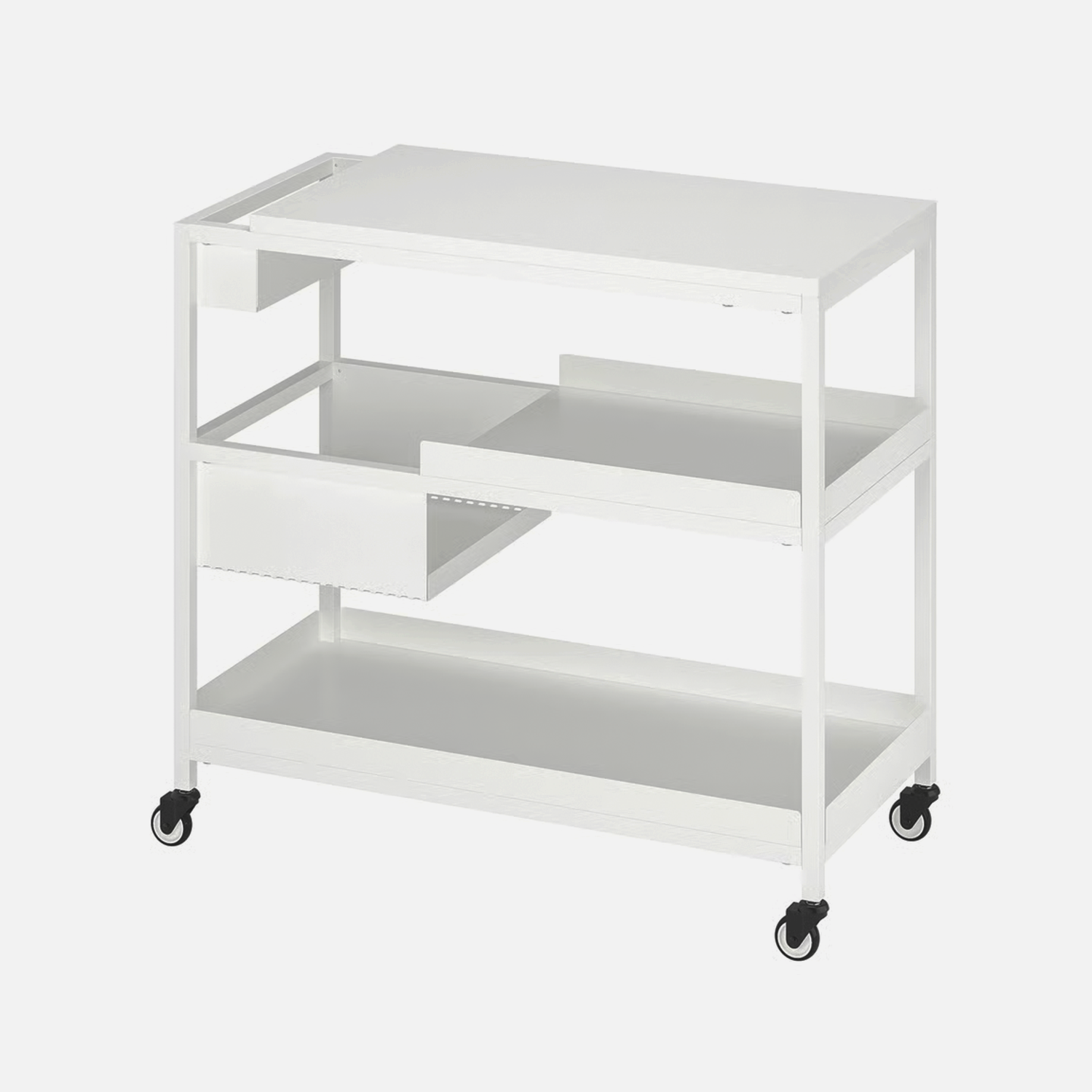 IKEA Trotten Utility cart. I absolutely love this trolley because of how much space it has. It also looks really stylish in my art studio.