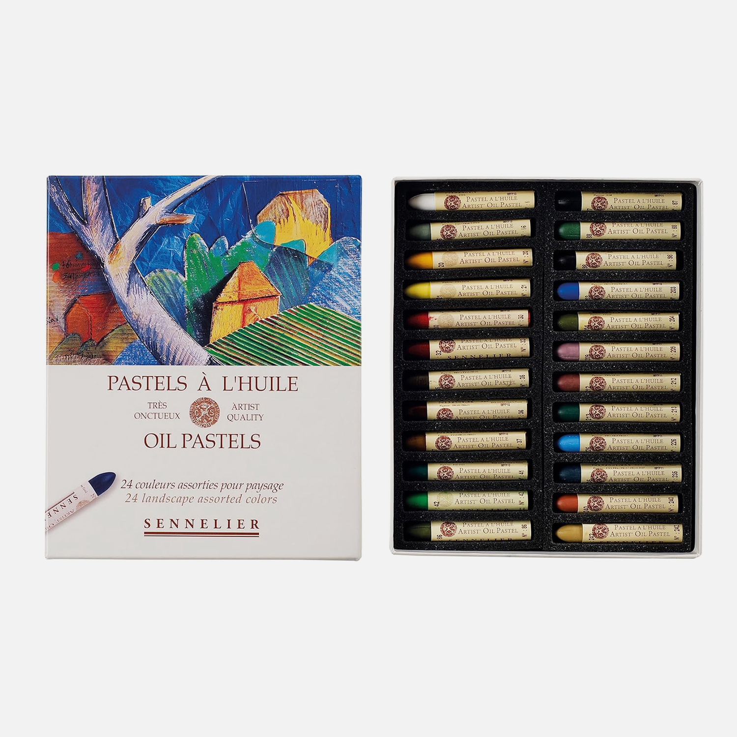 Sennelier Oil French Pastel. I got these for Christmas and these are the creamiest and smoothes oil pastels I have ever used! Colours are very vibrants too.