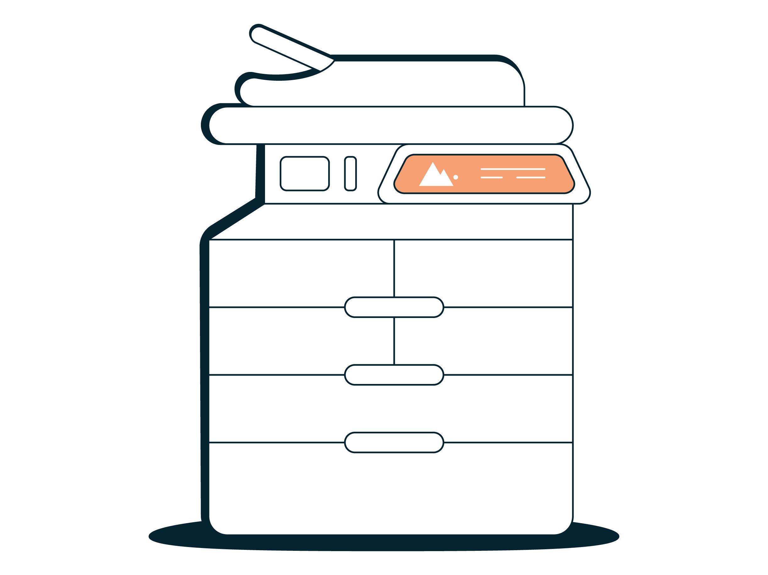 Support_Cantelope_Illustrations_FINAL_Support-IT-Printing and Scanning- Plotter printer.jpg