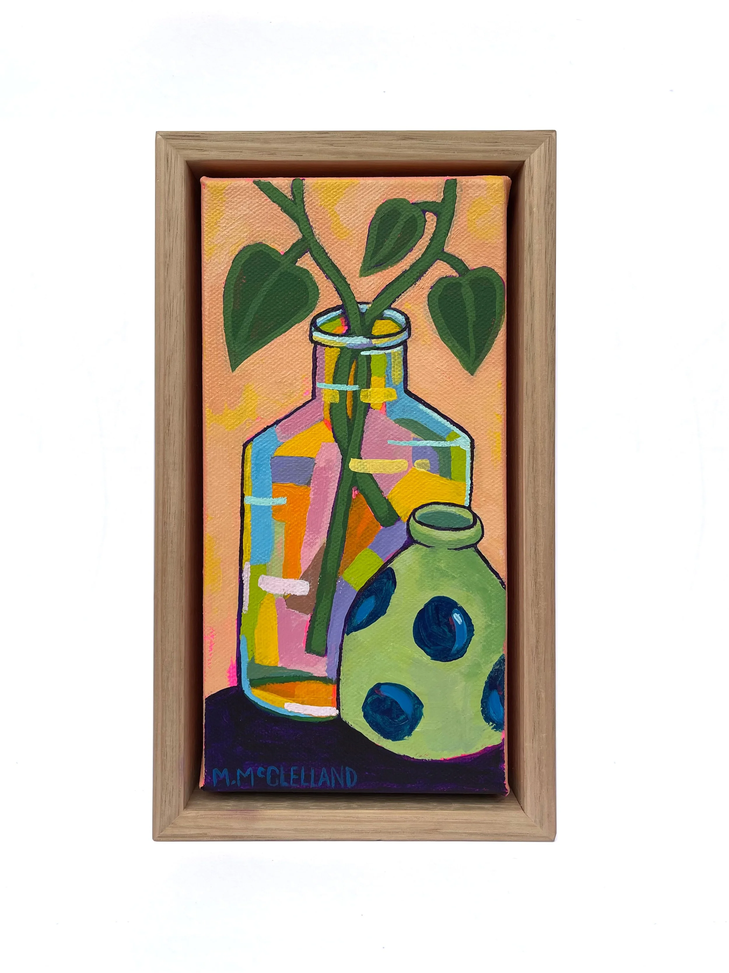 Blue Spots and Green Leaves