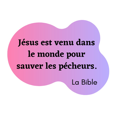 Moyen Format : Jésus est venu sauver (violet) I3