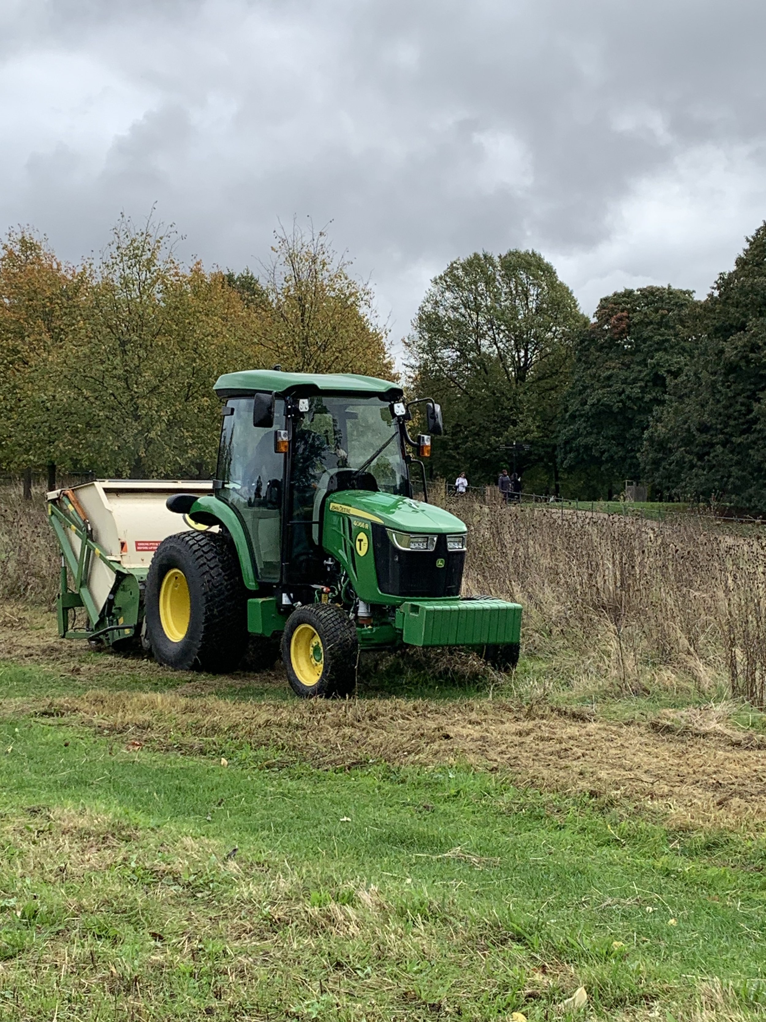 Practise driving the tractor