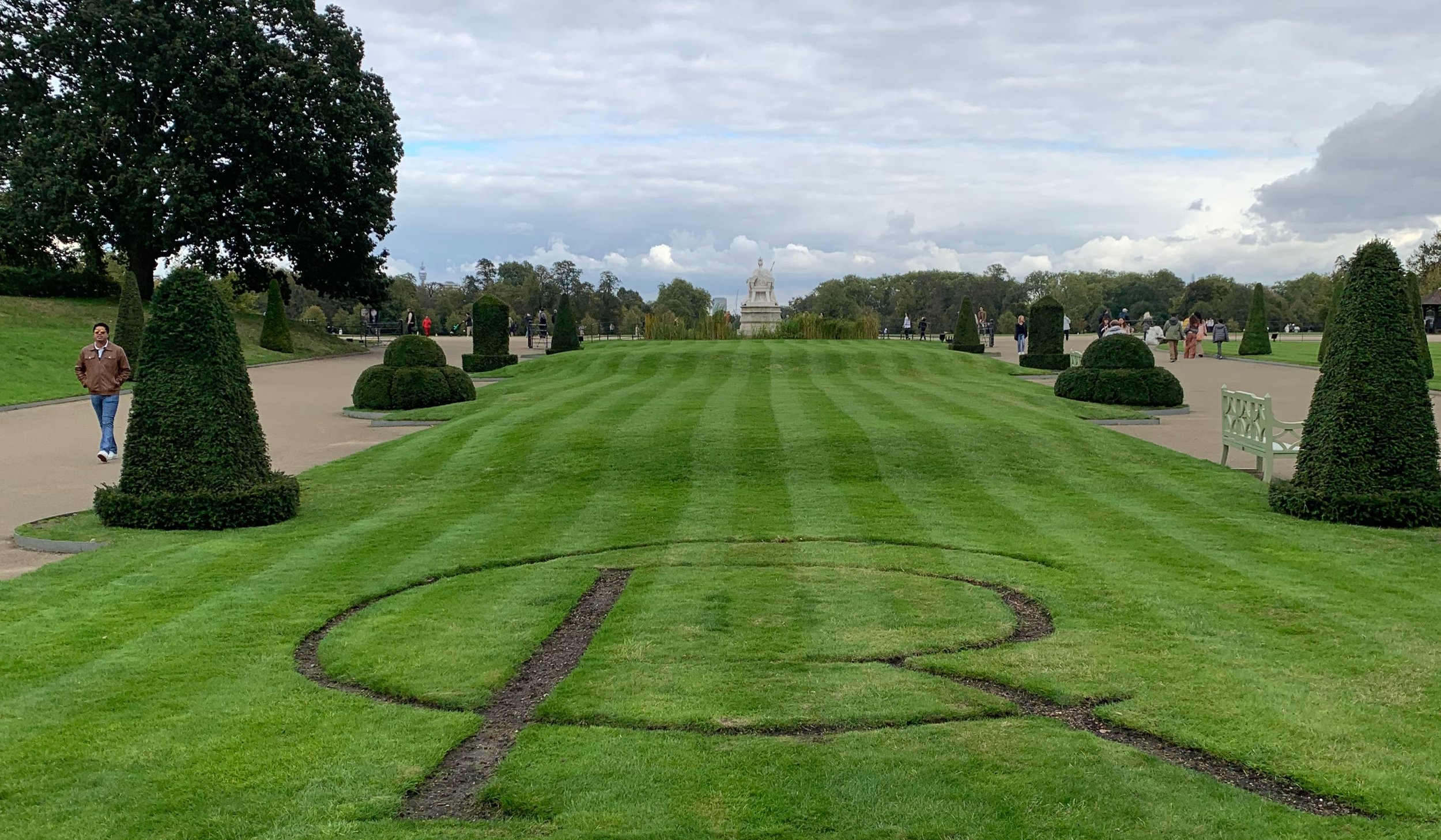 Rotary lawn mowing