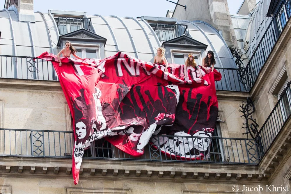 action femen extrême-droite jeanne d'arc Inna Shevchenko Oksana chachko Ukraine France