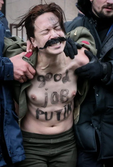 femen Marguerite Stern Bruxelles Staline poutine