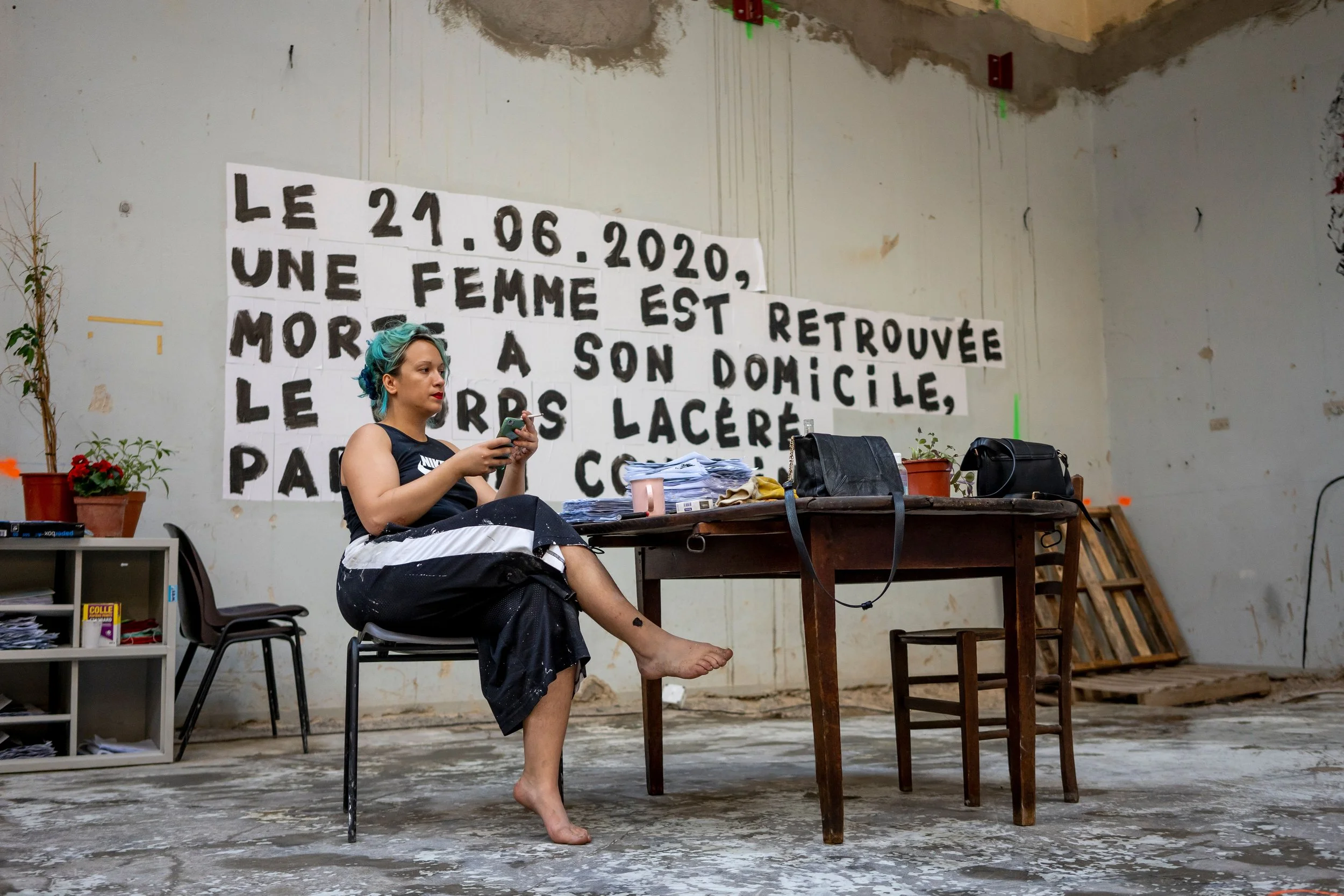 collages féminicides féministes Marguerite Stern