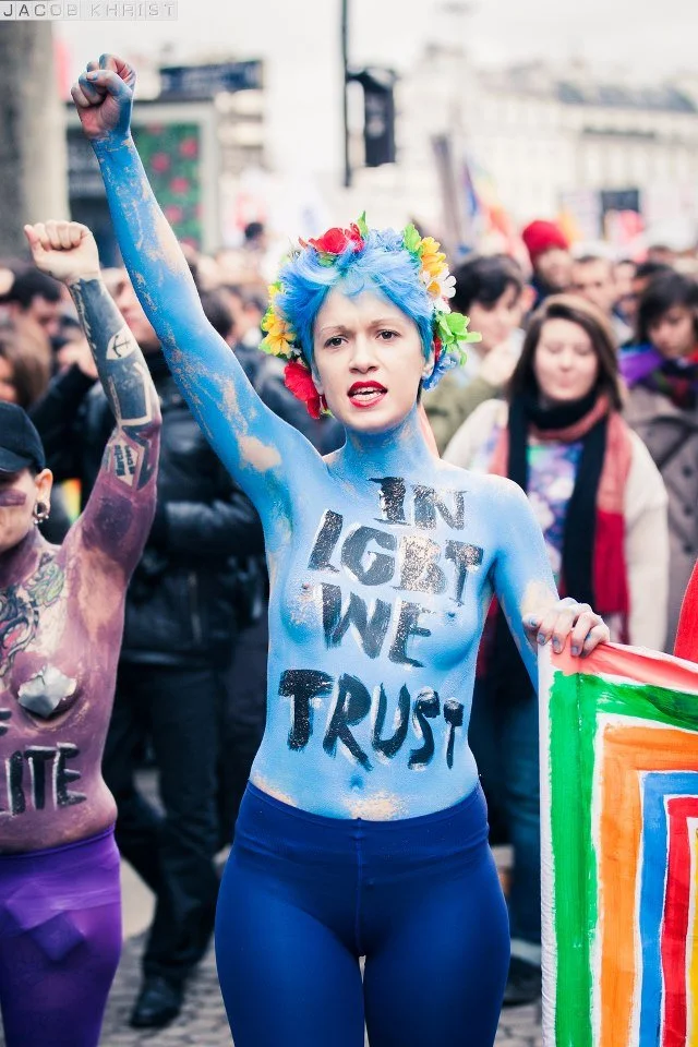 femen Marguerite Stern mariage gay mariage pour tous in gay we trust  LGBTIQ
