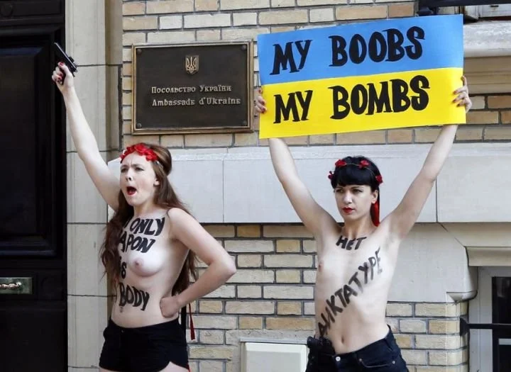 femen Marguerite Stern 'My Boobs My Bombs' femen Ukraine