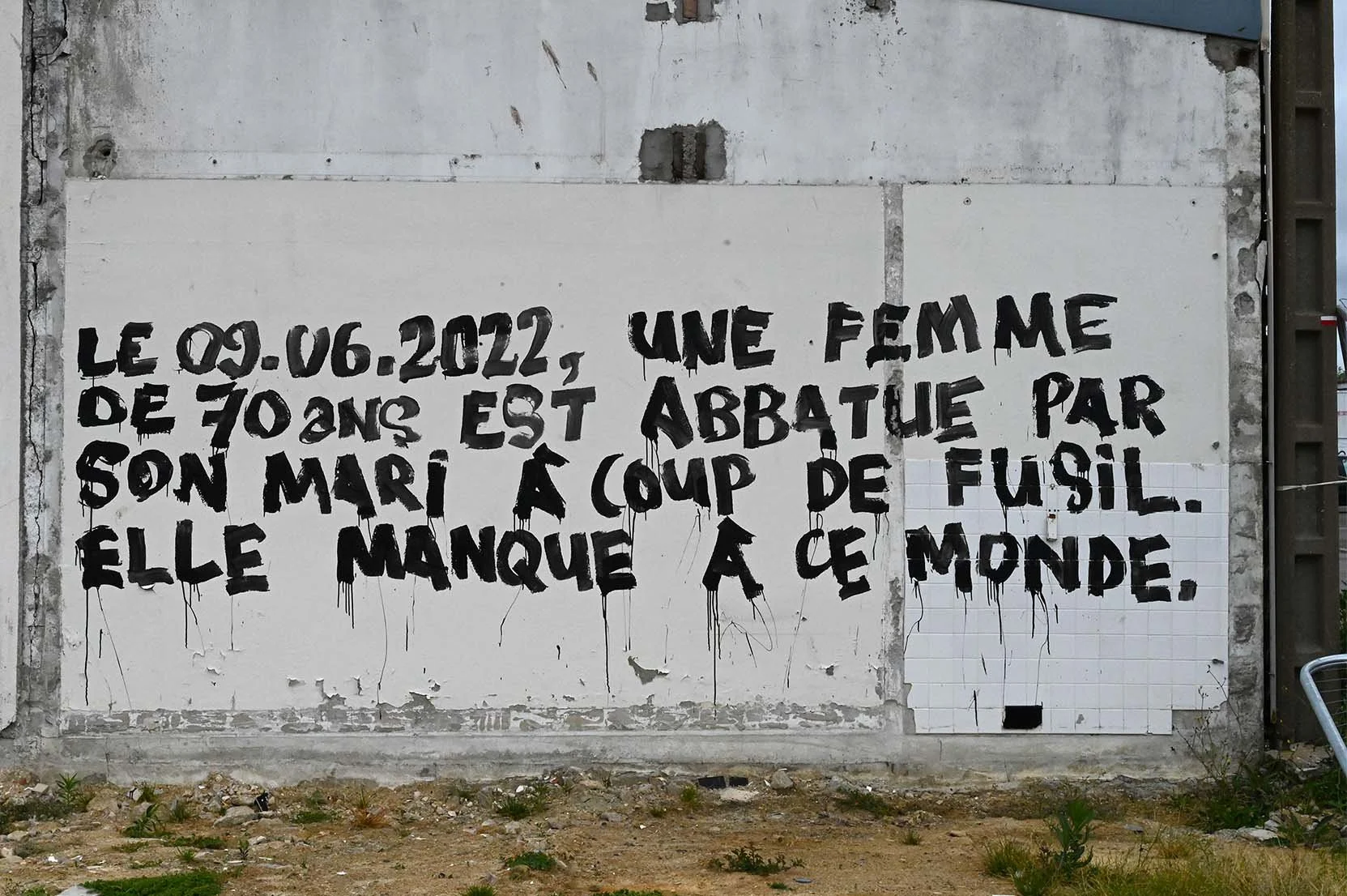 collages féminicides féministes Marguerite Stern