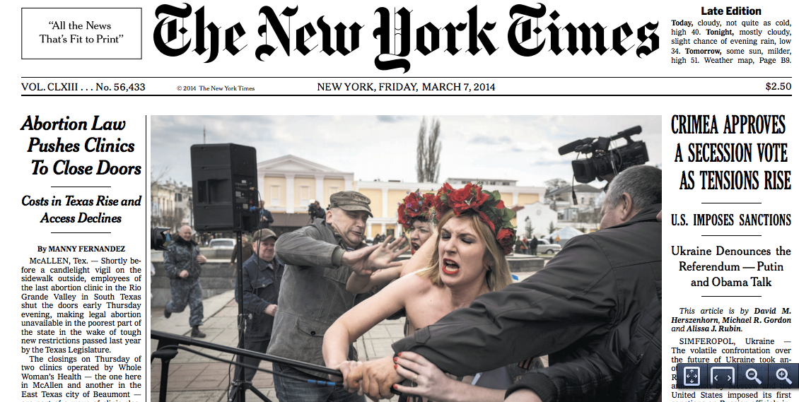 femen Marguerite Stern crimée