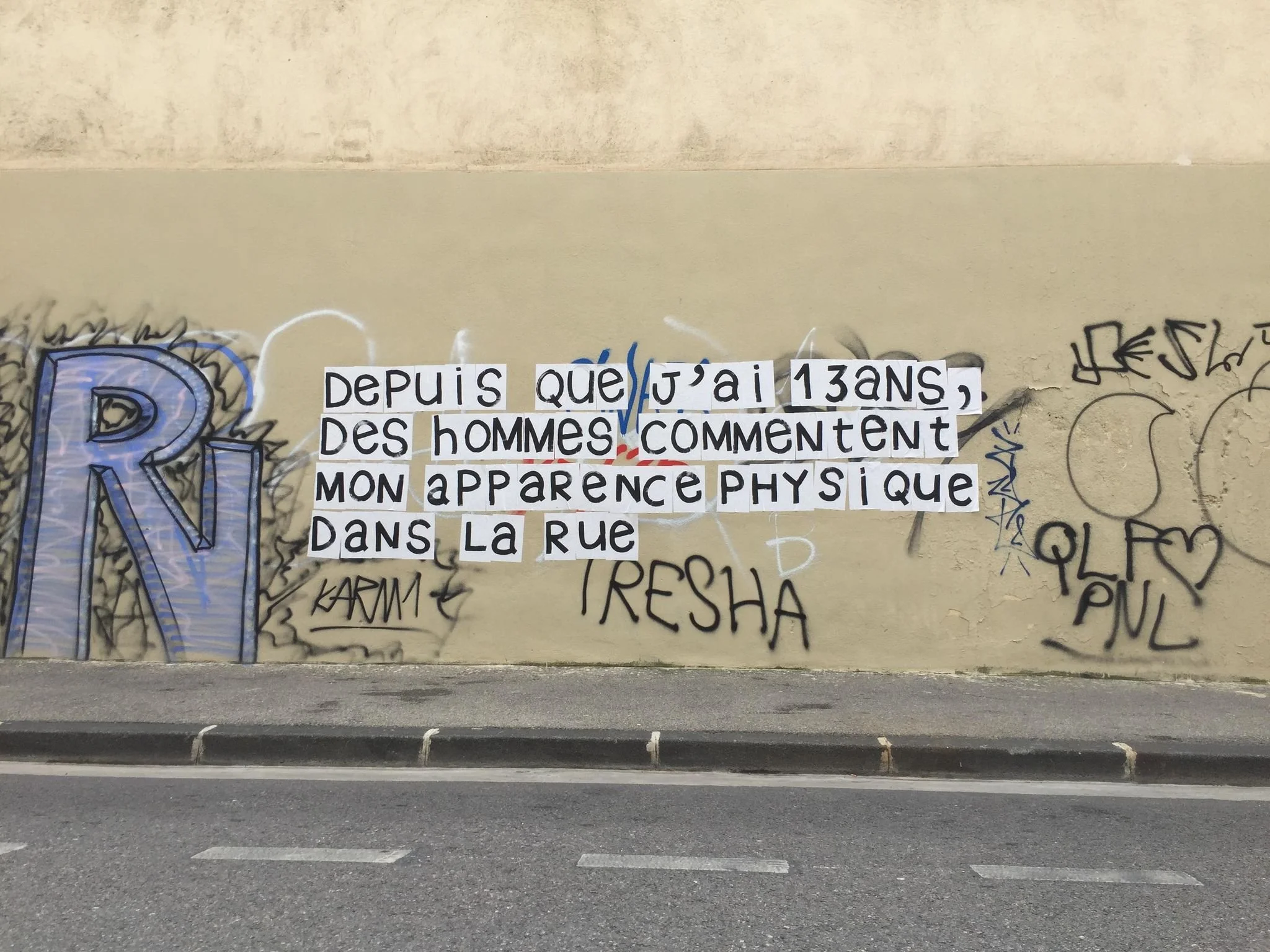 Mon tout premier collage, Marseille, février 2020