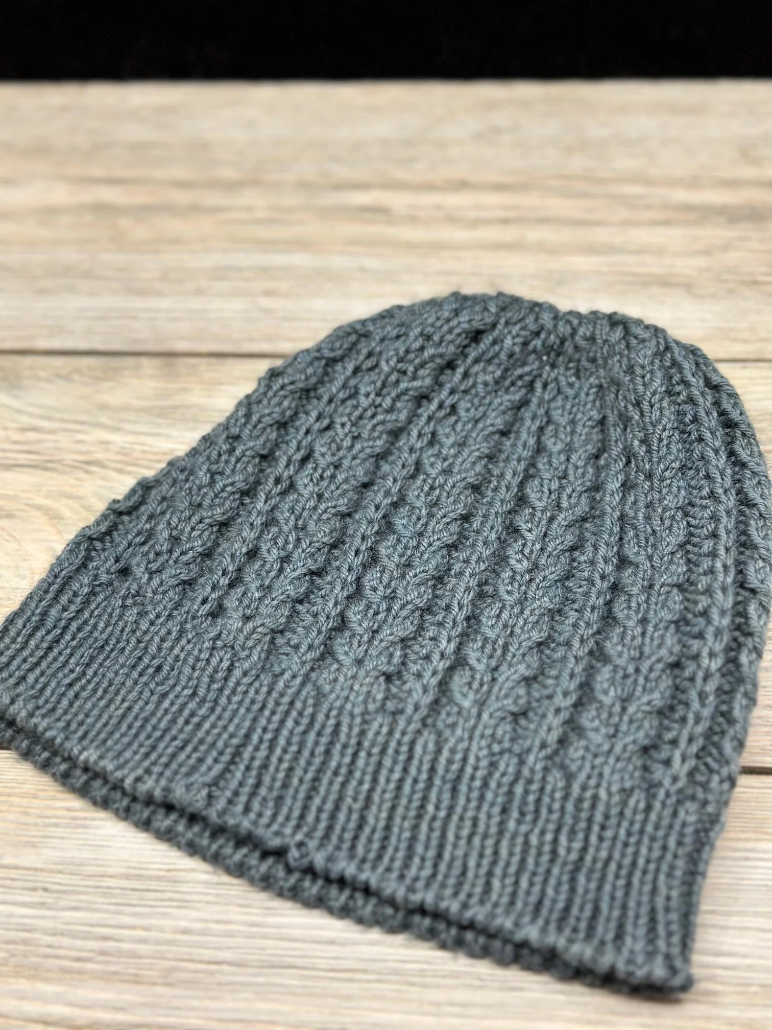 Ryegate hat--knit with one skein of Pure Merino DK in Blue Spruce 