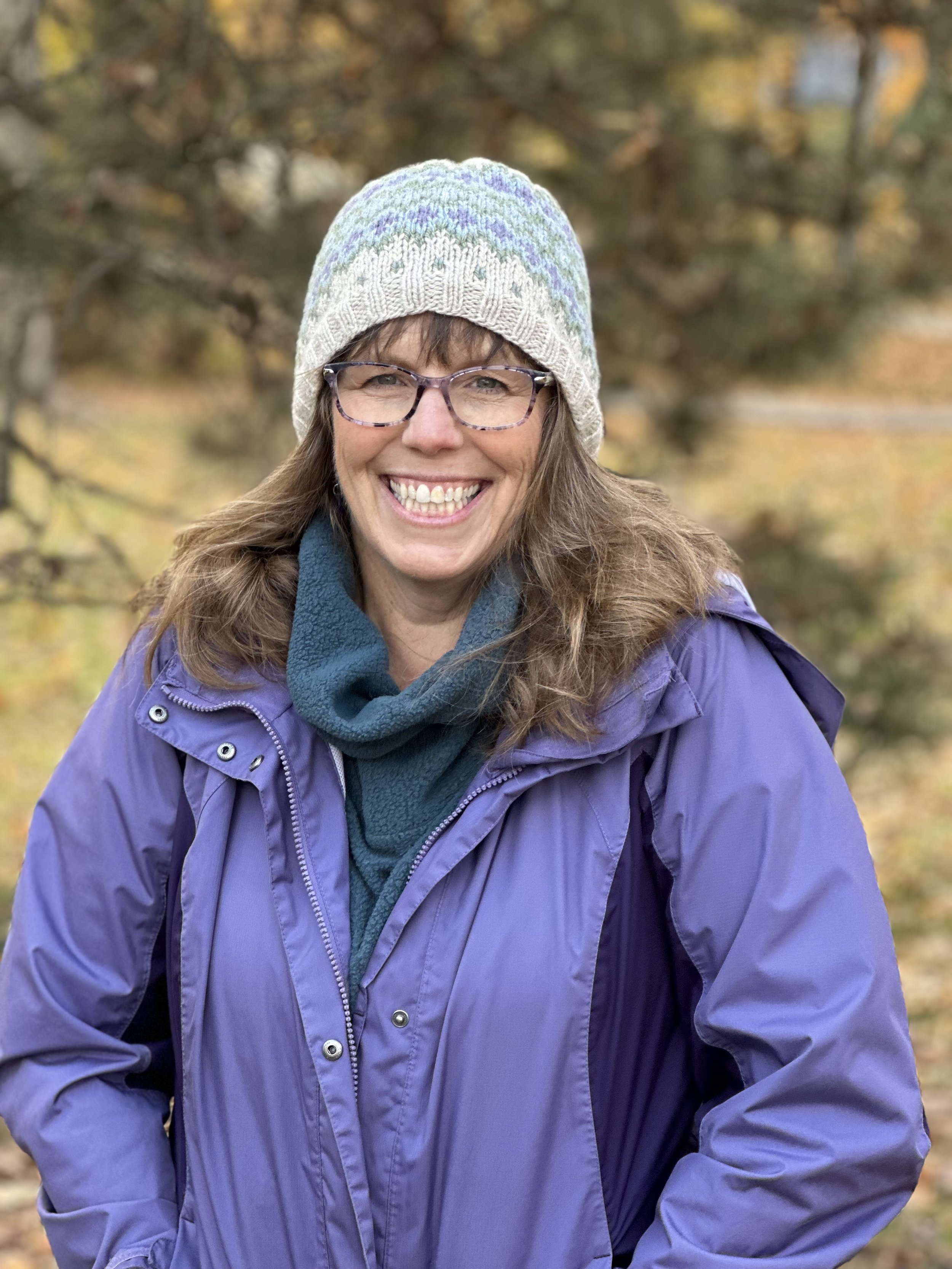 Michelle knit the Gentle Rain Hat by Stephanie Lotven using all cormo Cuties