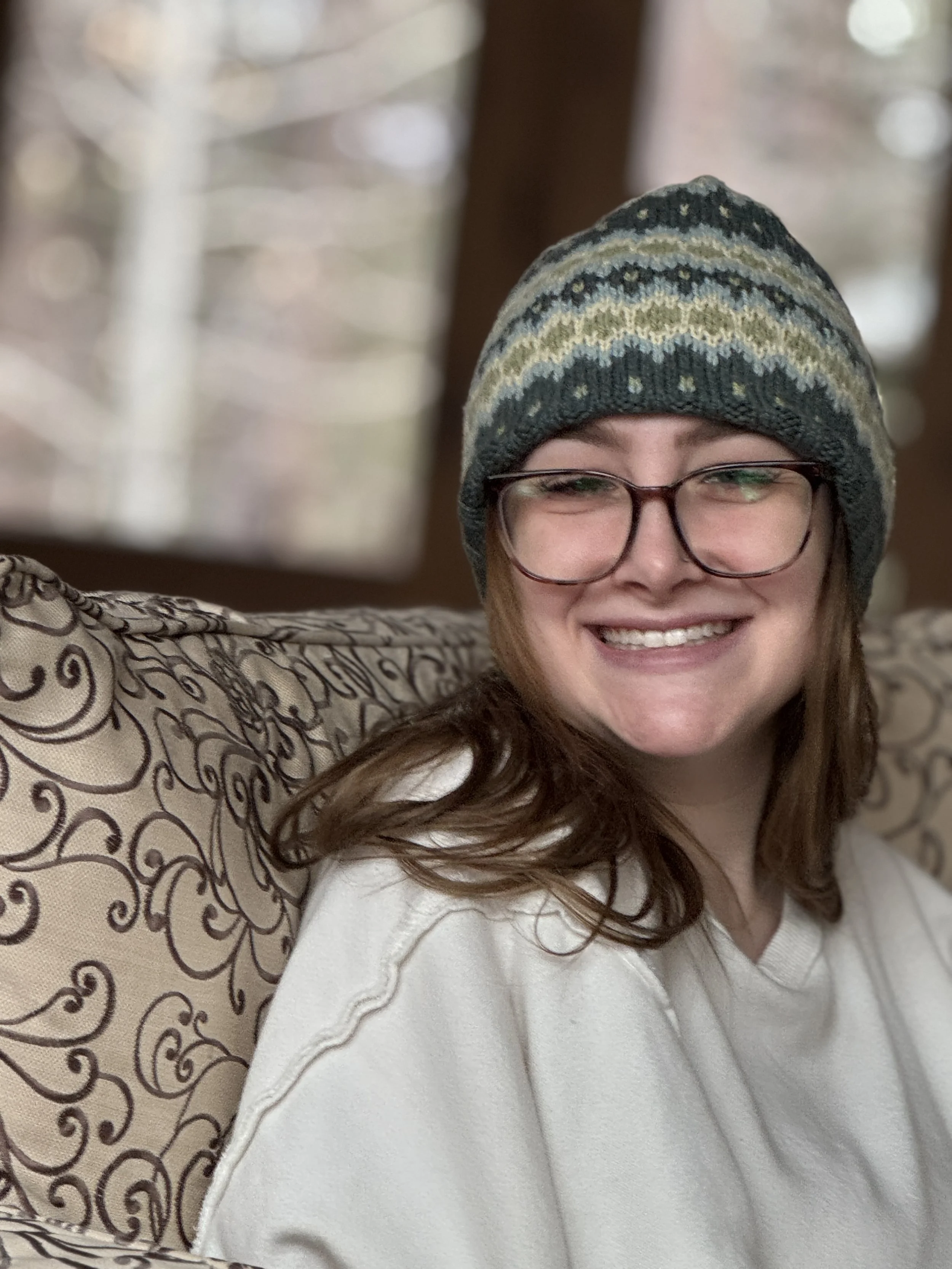 Another Gentle Rain Hat (by Stephanie Lotven) for Averie (using cuties)