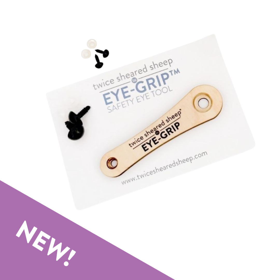 Twice Sheared Sheep Eye Grip - Amigurumi Safety Eye Tool