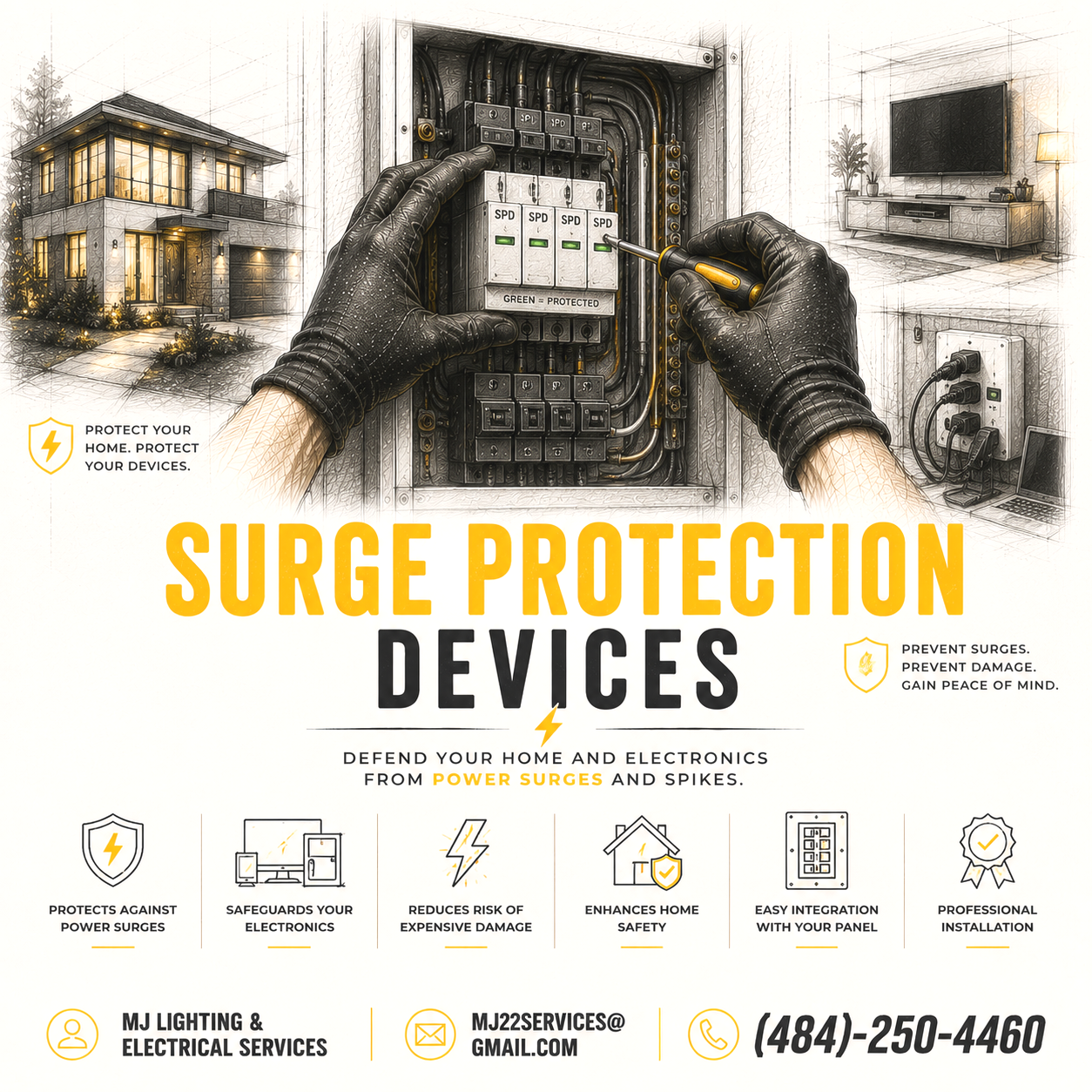 https://www.mjlightingelectricalservices.com/eagleville-electrician/surge-protection