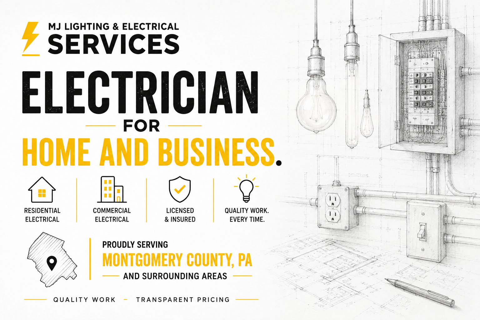 Residential Electrician in Montgomery County, PA