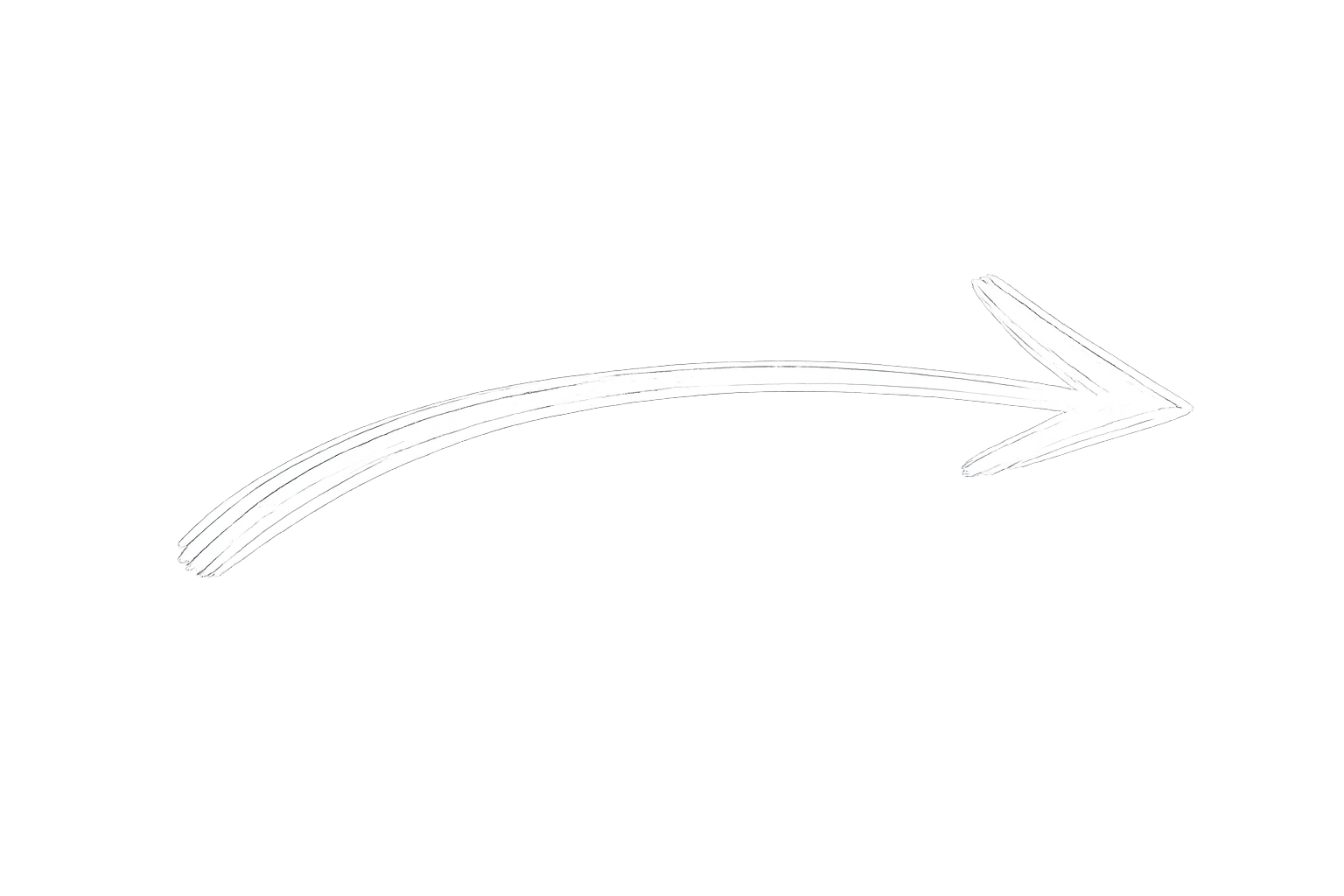A glowing white arrow pointing to the right against a gray background.