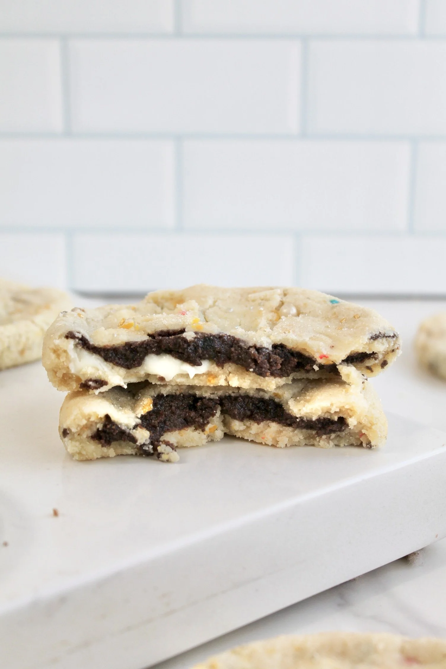 Brownie Stuffed New Year’s Cookies