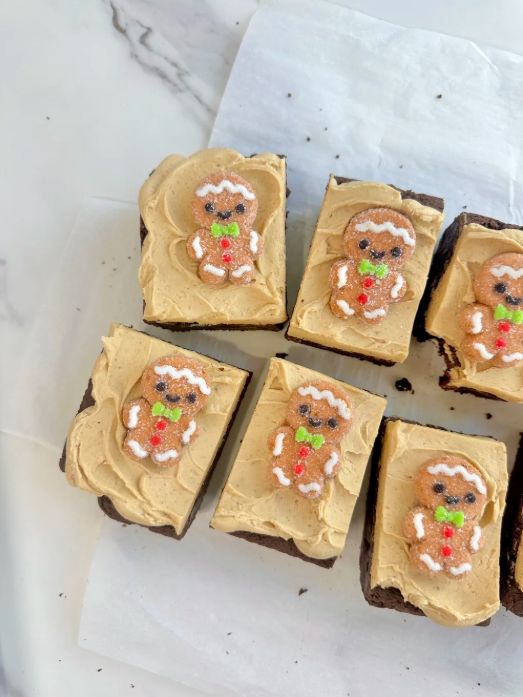 Frosted Gingerbread Brownies
