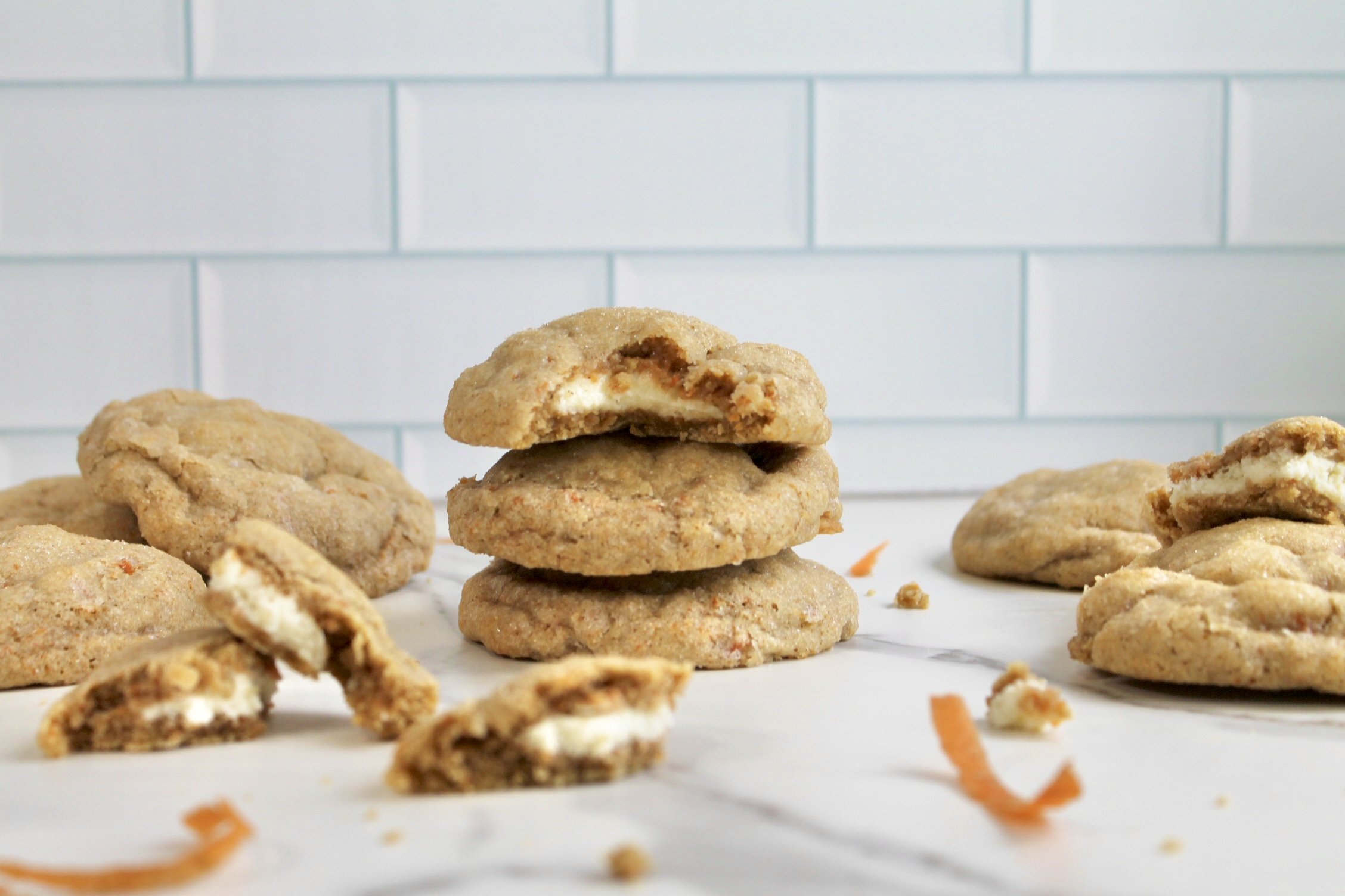 Carrot Cake Cheesecake Cookies
