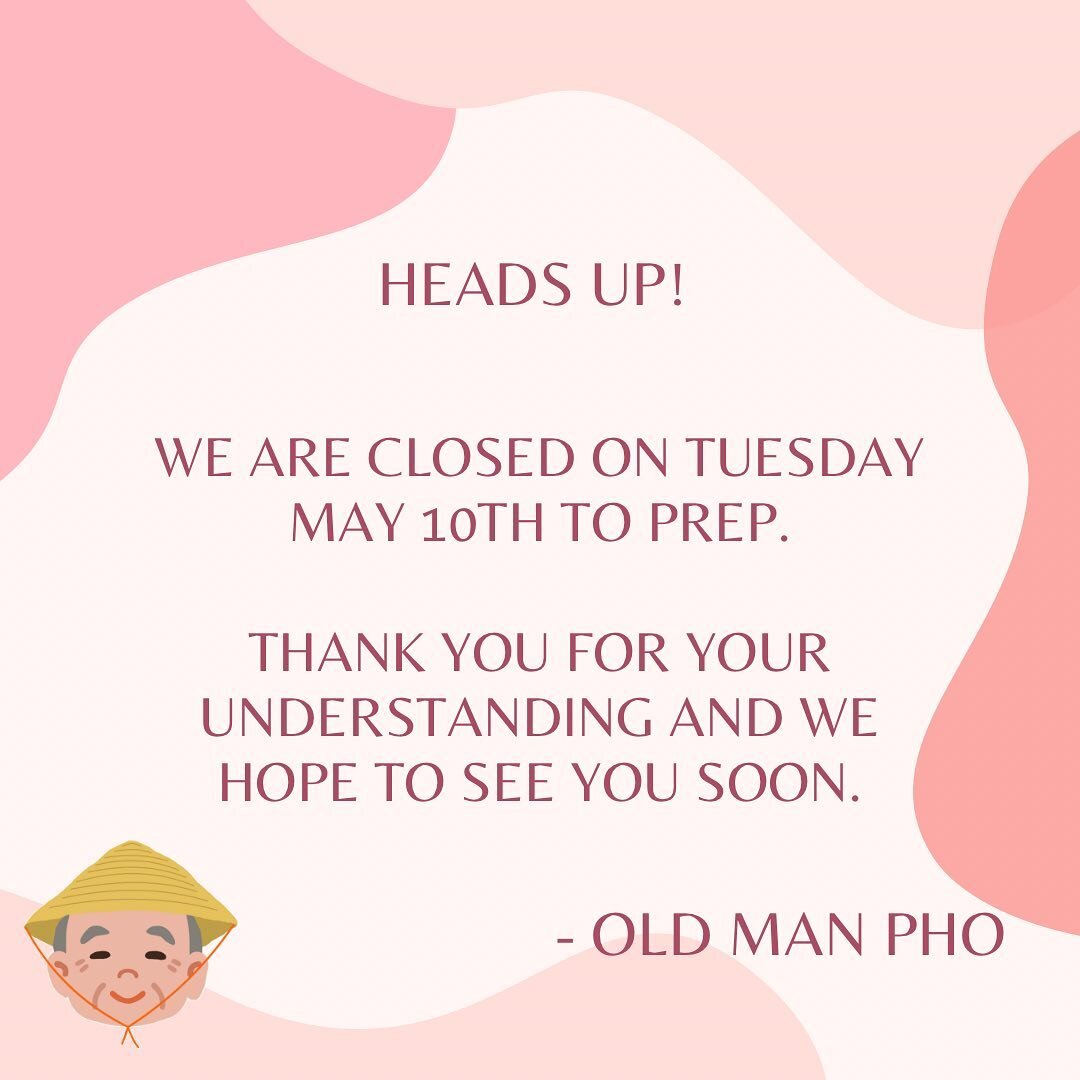 We&rsquo;re closed today for our kitchen prep 😊 See you all tomorrow!