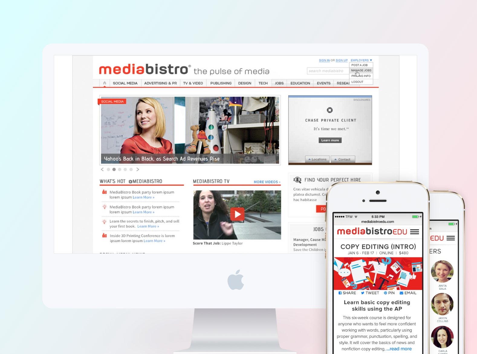 Mediabistro Redesign