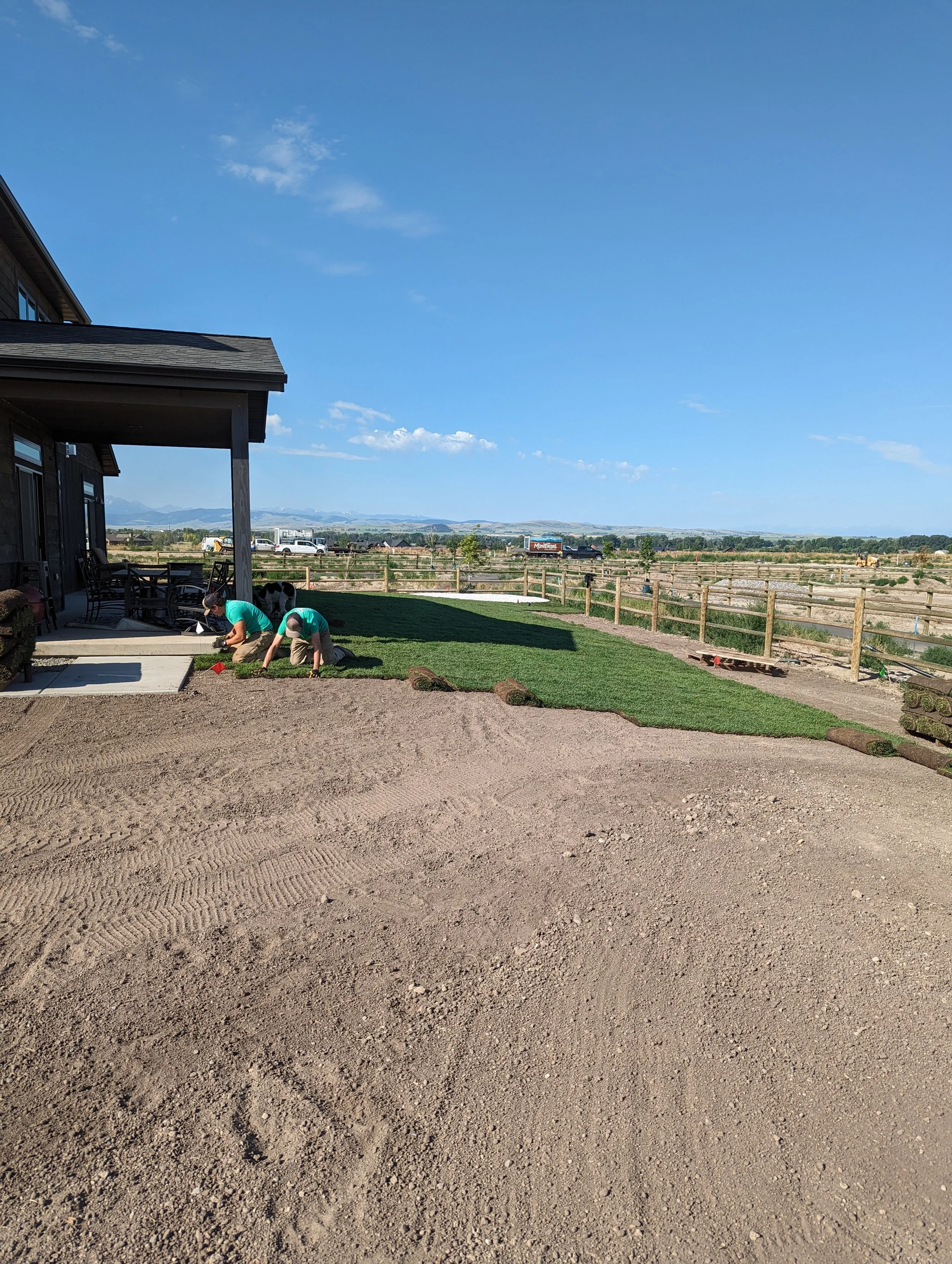 Sod and turf installation in Bozeman, MT