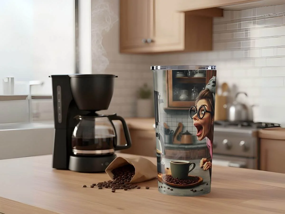 But First, Coffee – 20oz Funny Tumbler for Caffeine Queens