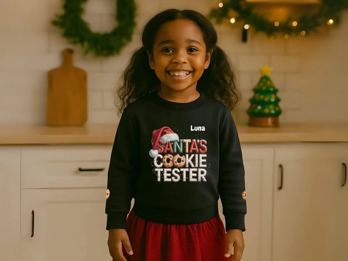 Personalized Holiday Sweatshirt for Toddlers