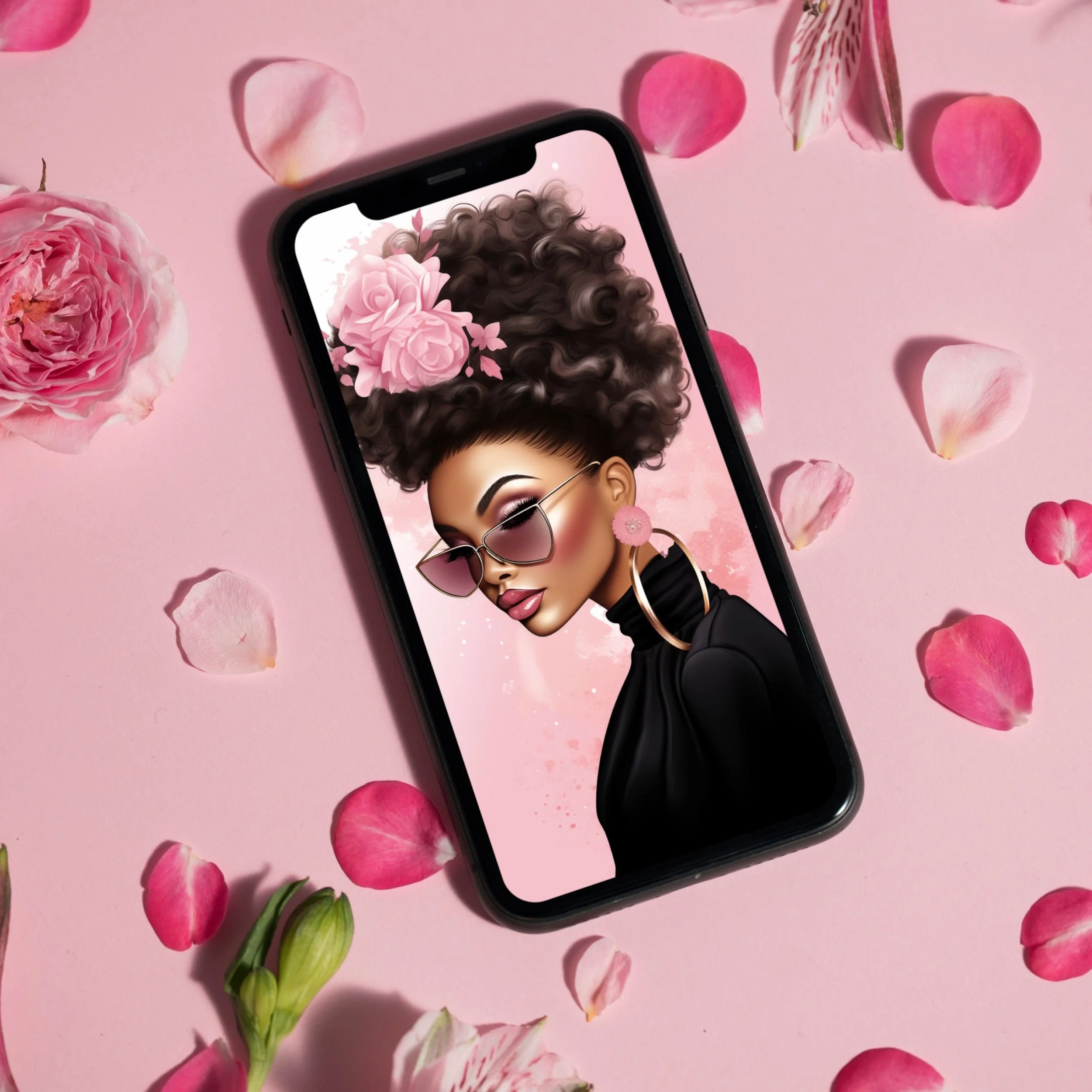 4 Barbiecore Black Girl iPhone Wallpapers Embrace Glamor and Style
