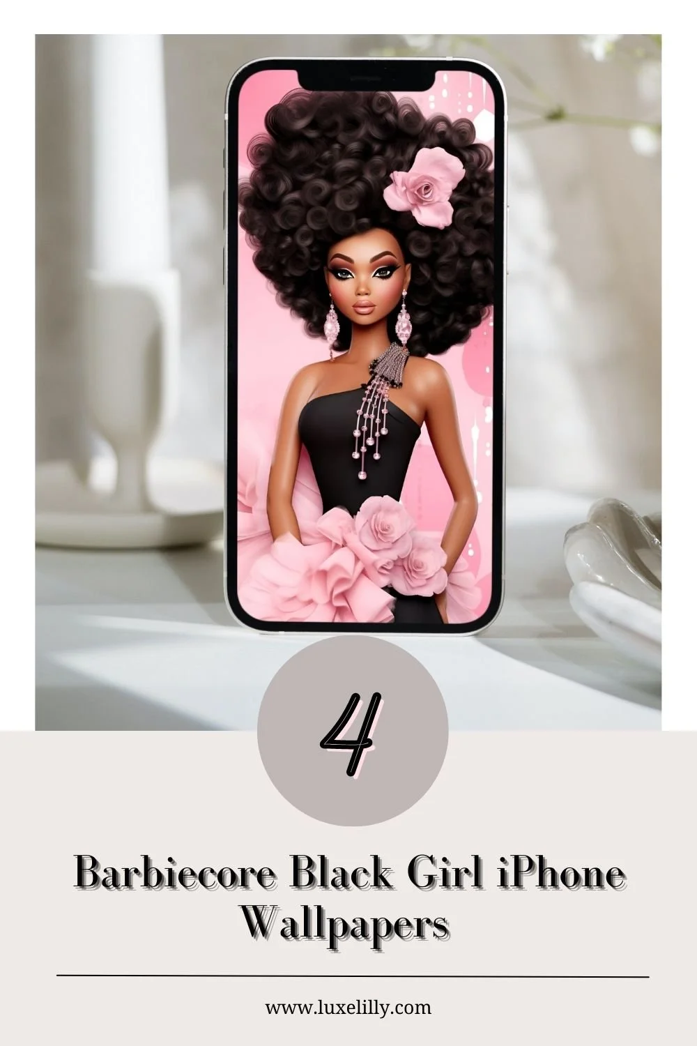 4 Barbiecore Black Girl iPhone Wallpapers Embrace Glamor and Style