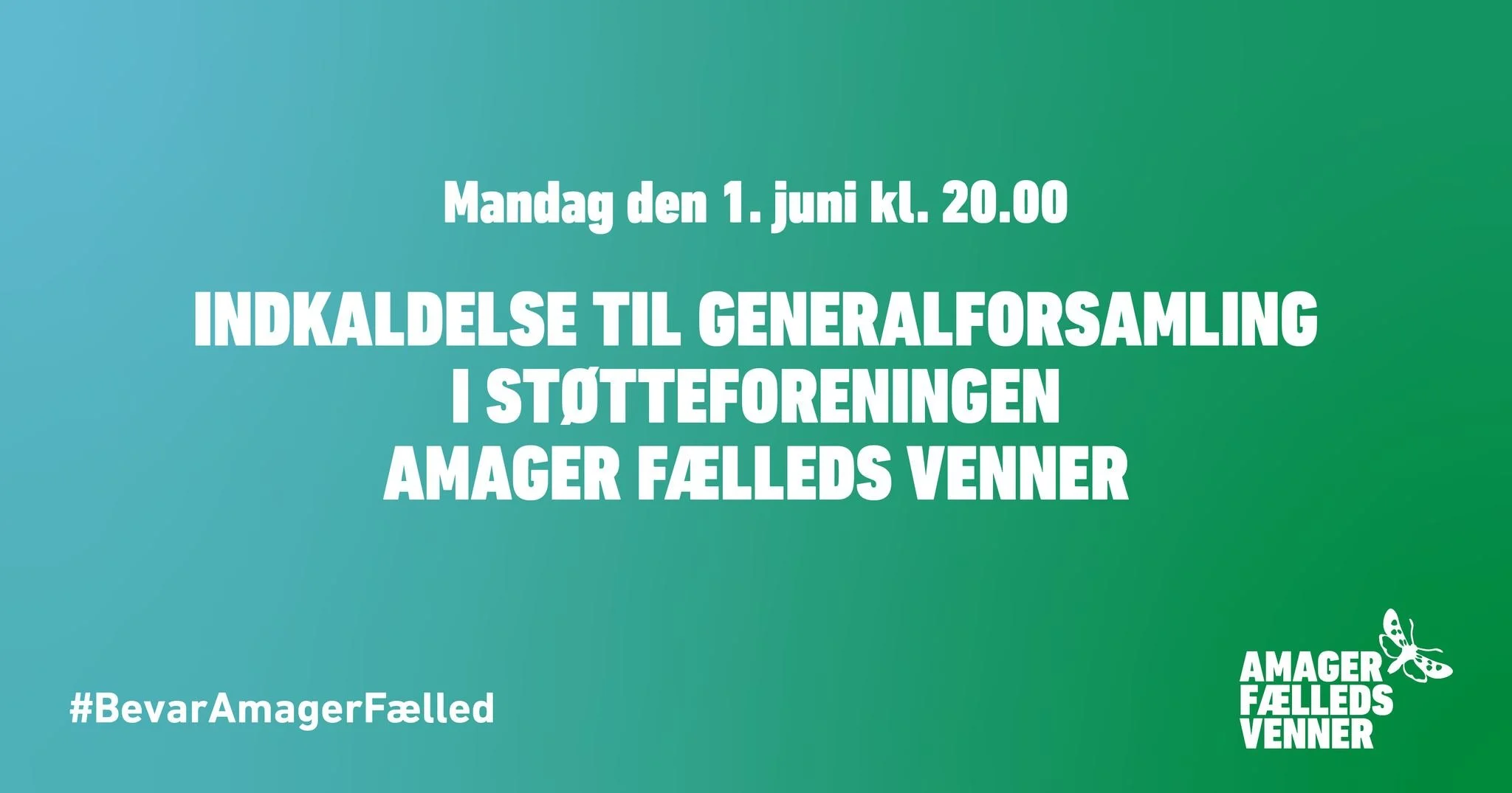 Generalforsamling i Støtteforeningen Amager Fælleds Venner