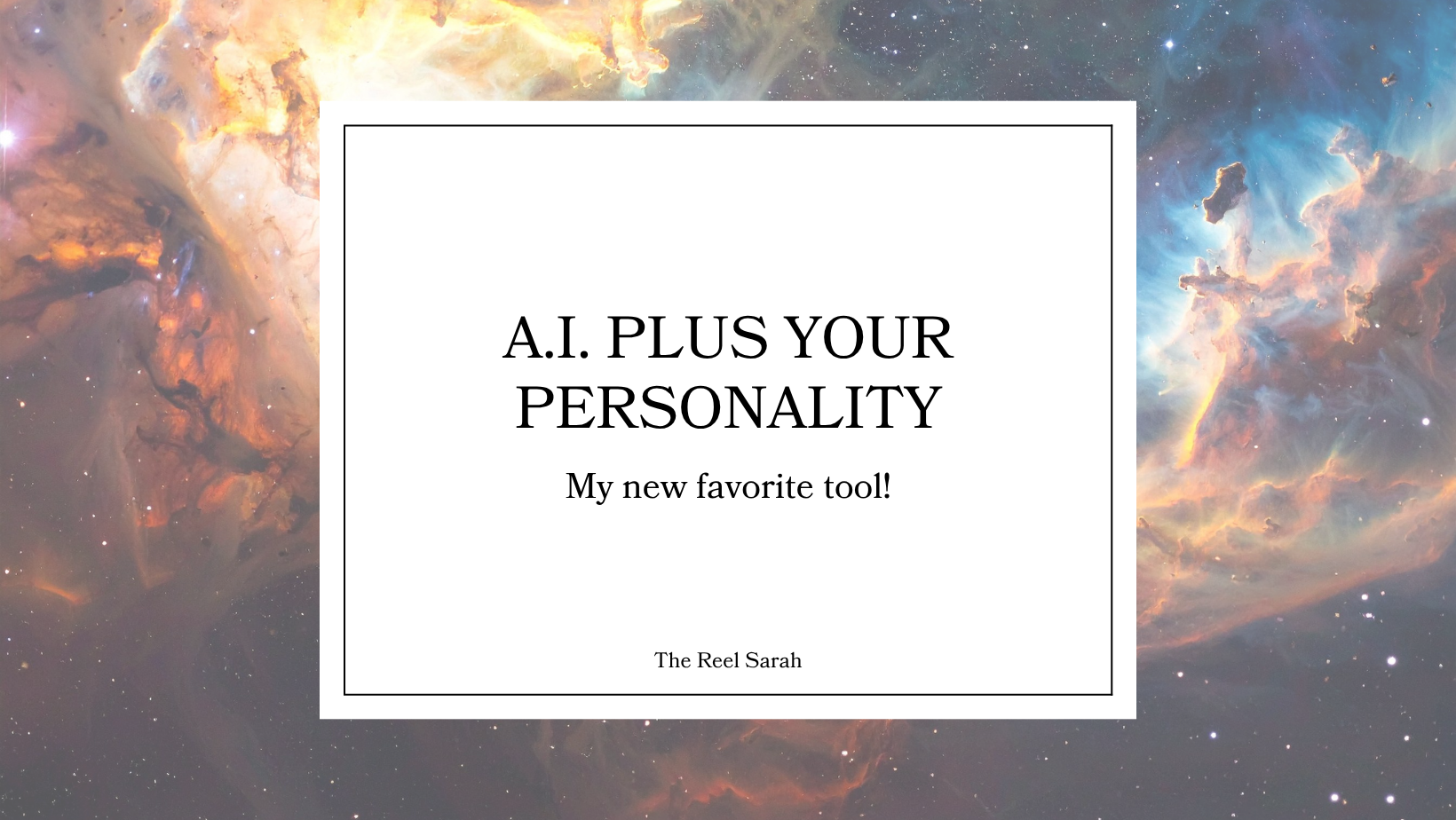 A.I. + Your personality = your new favorite resource. 